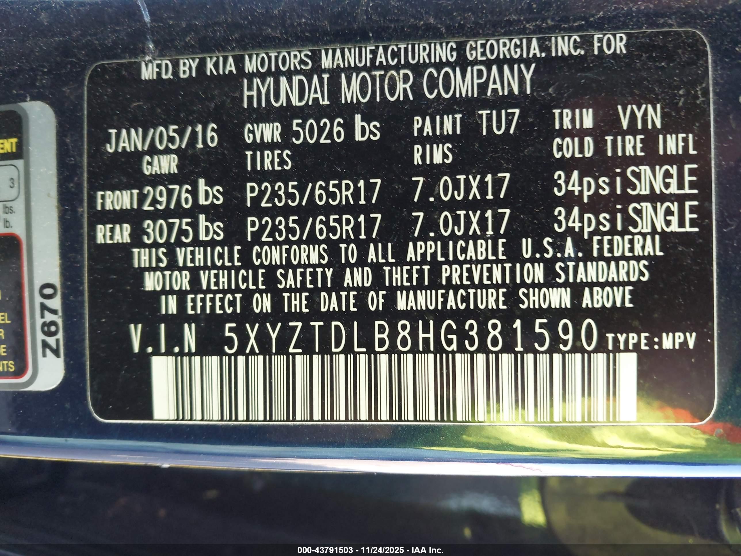 HYUNDAI SANTA image 9