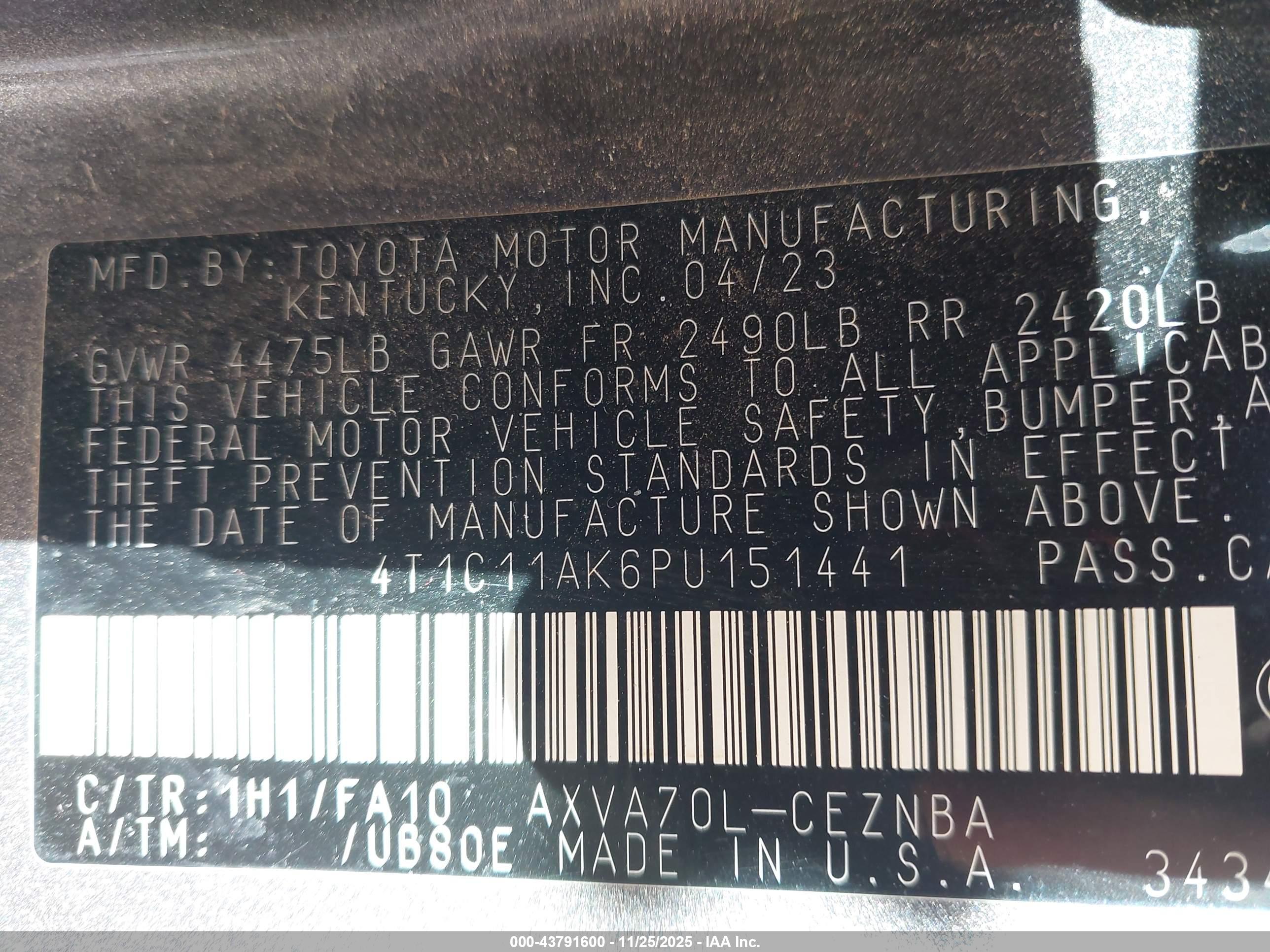 TOYOTA CAMRY image 9