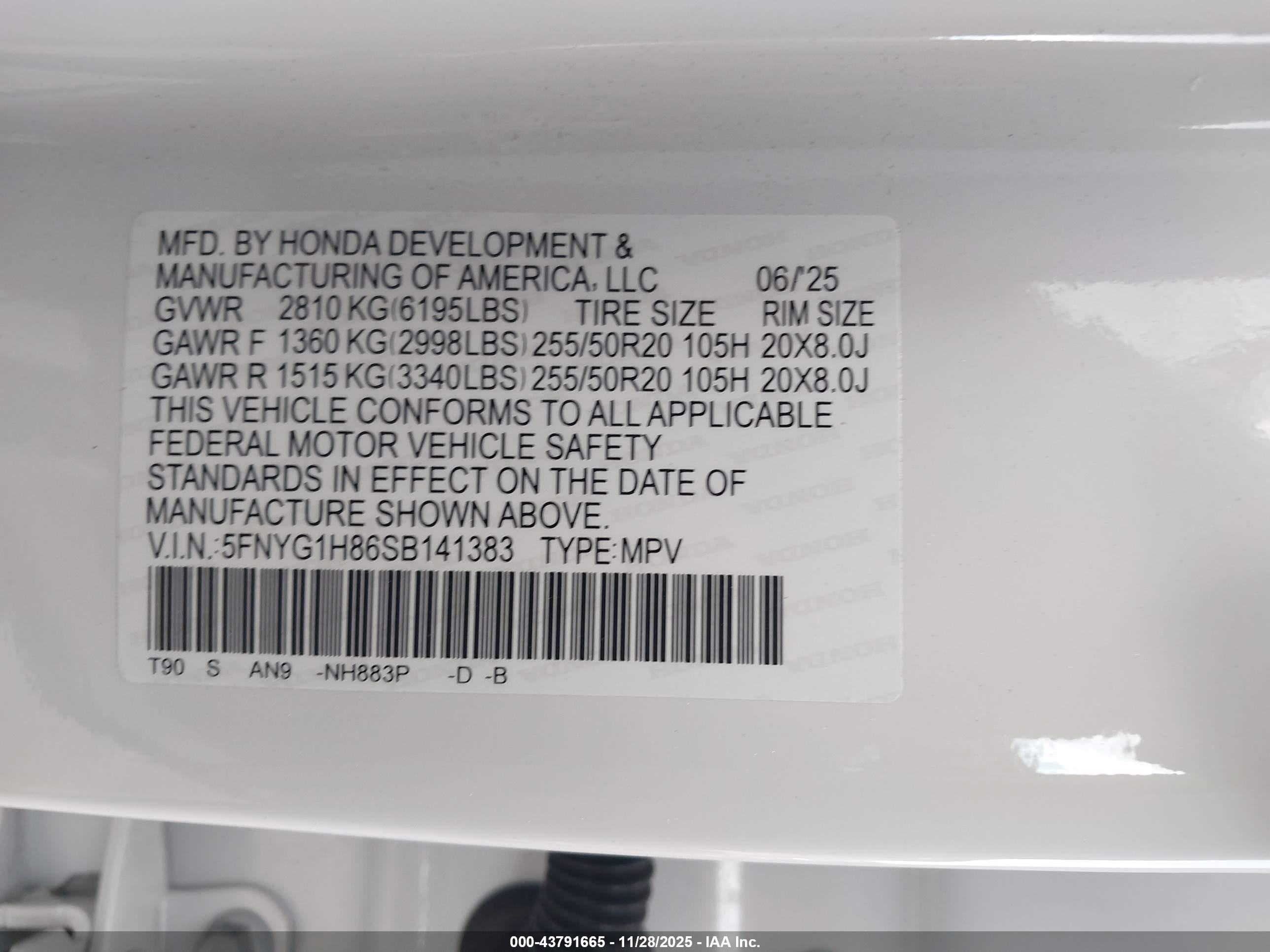 HONDA PILOT image 9