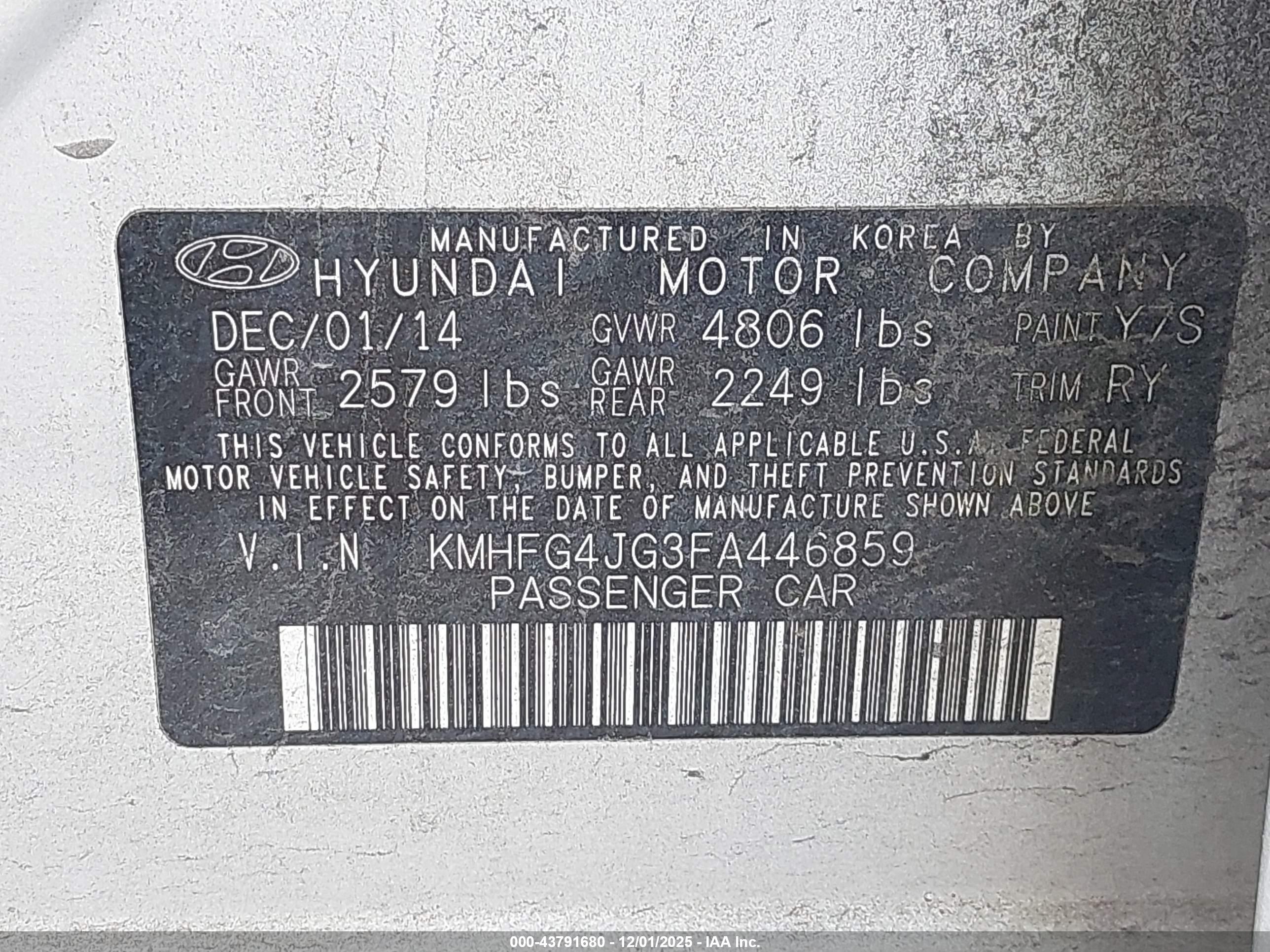 HYUNDAI AZERA image 9