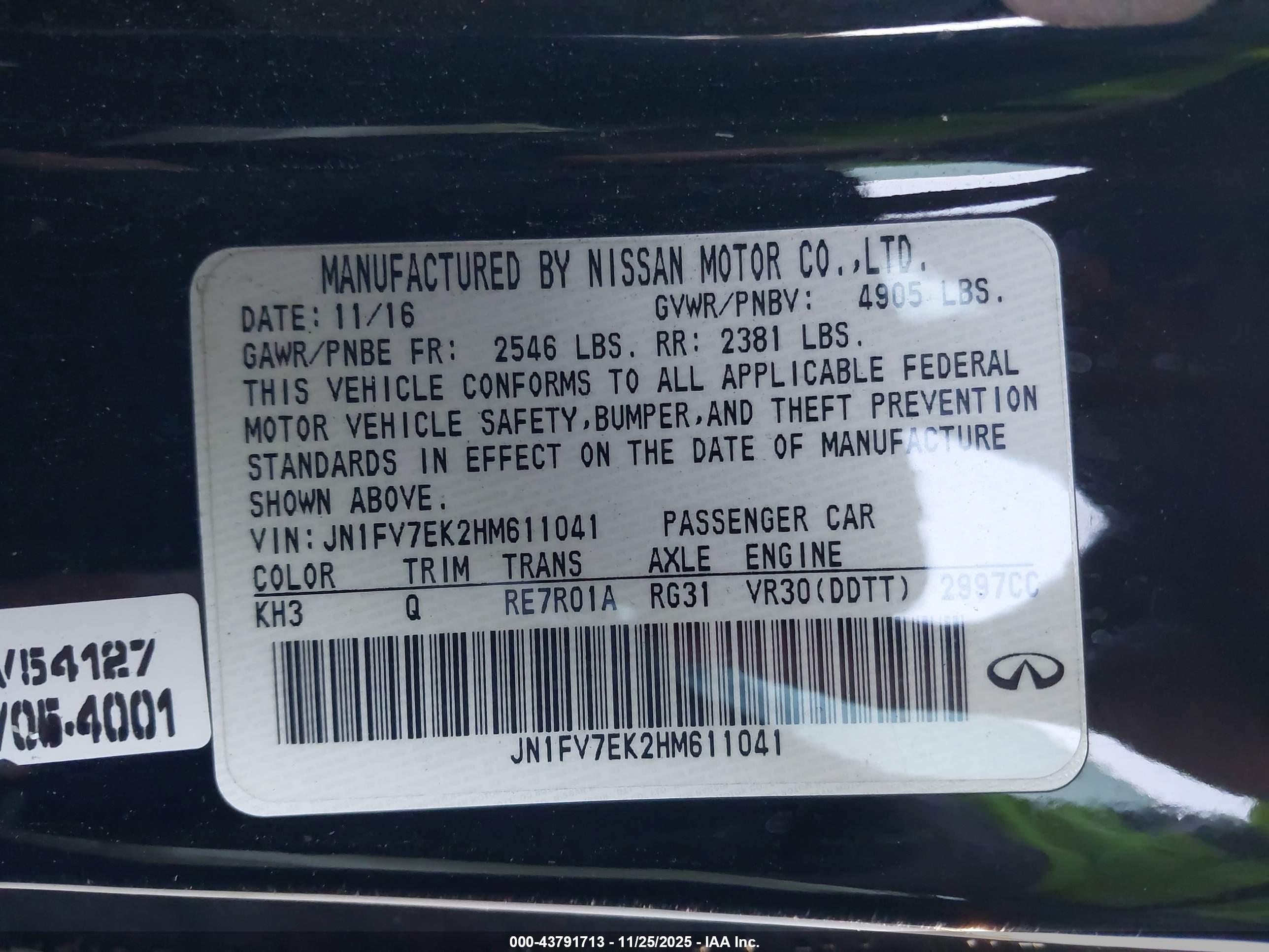 INFINITI Q60 image 9