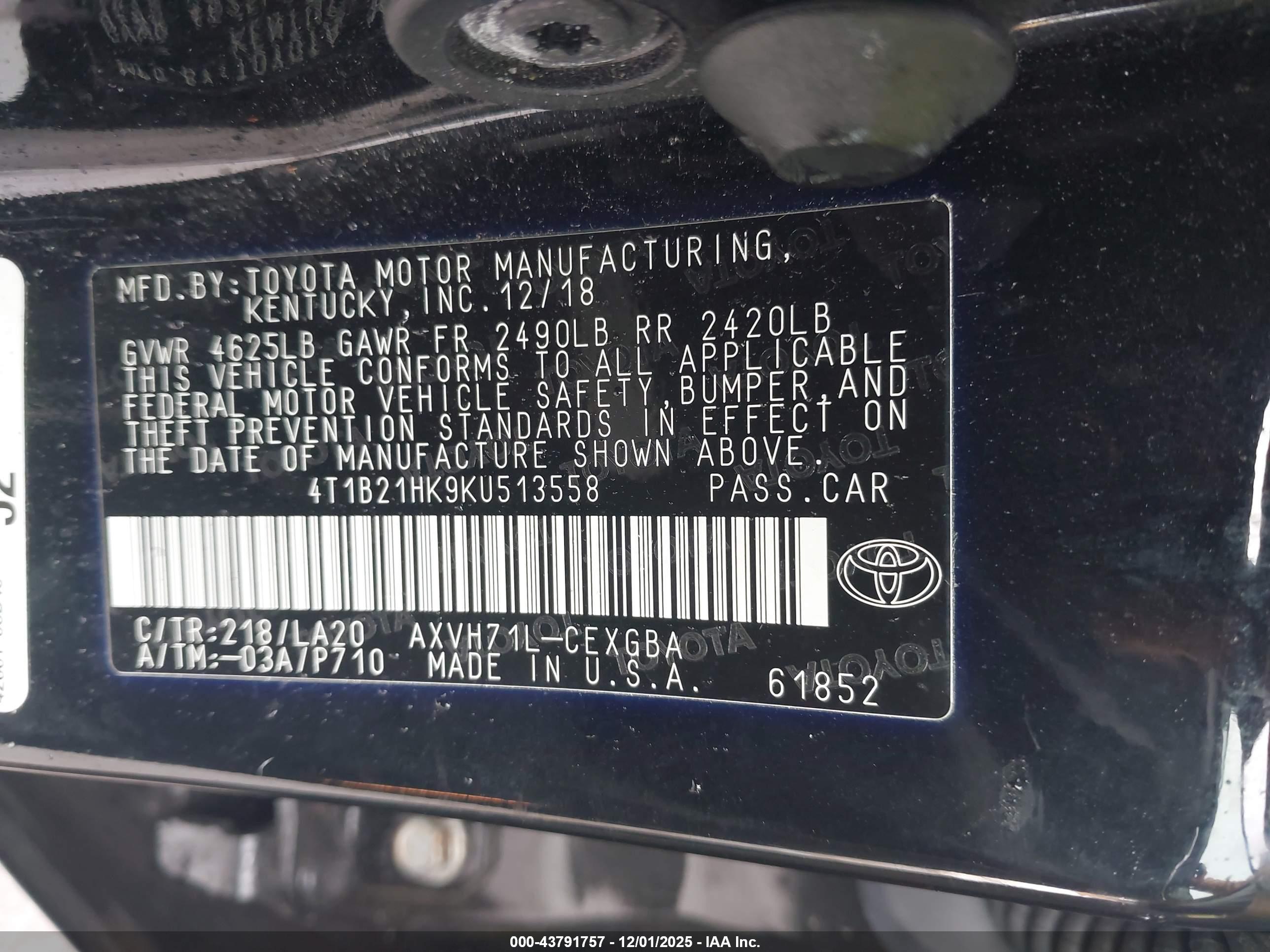 TOYOTA CAMRY image 9