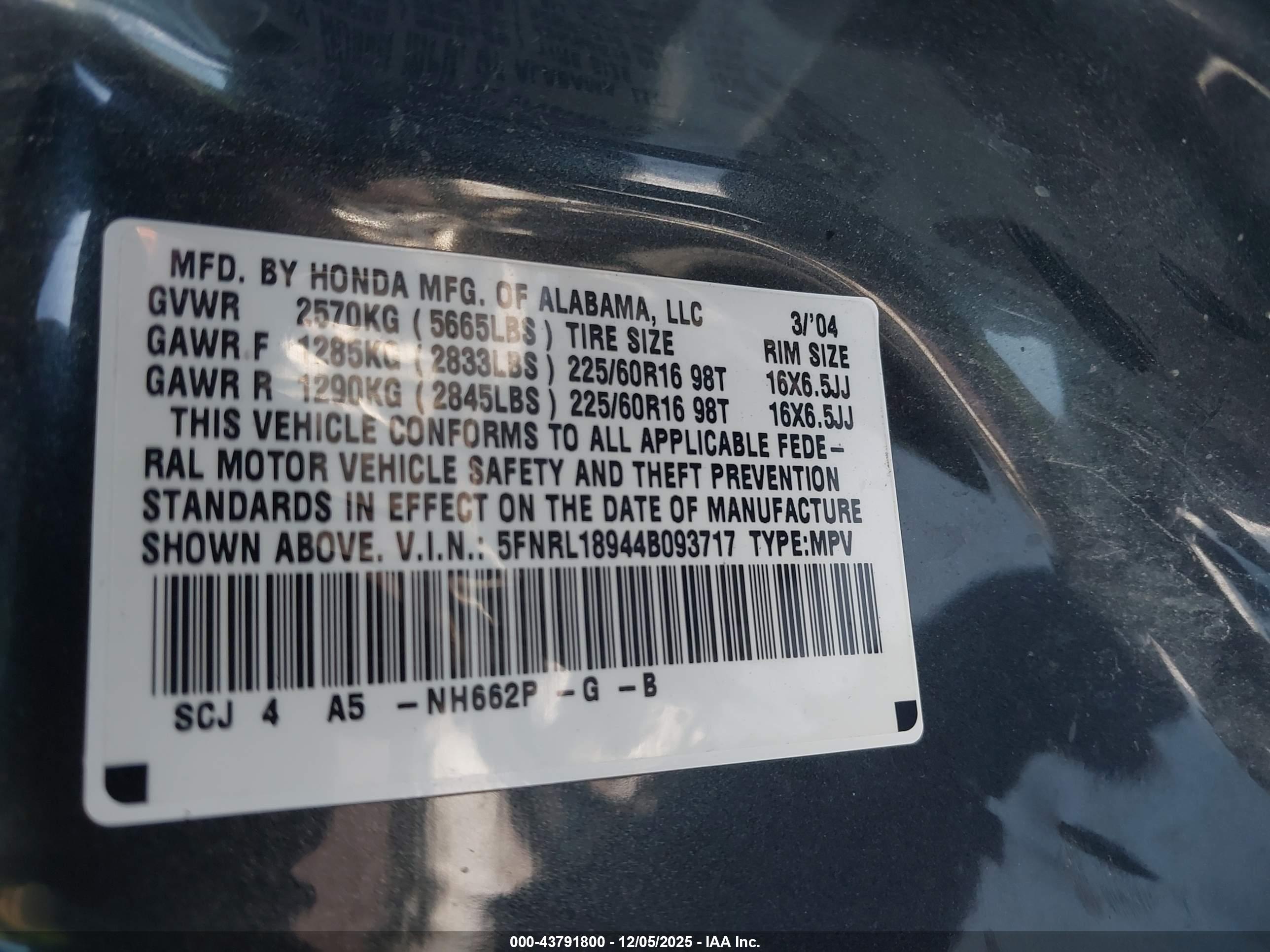 HONDA ODYSSEY image 9