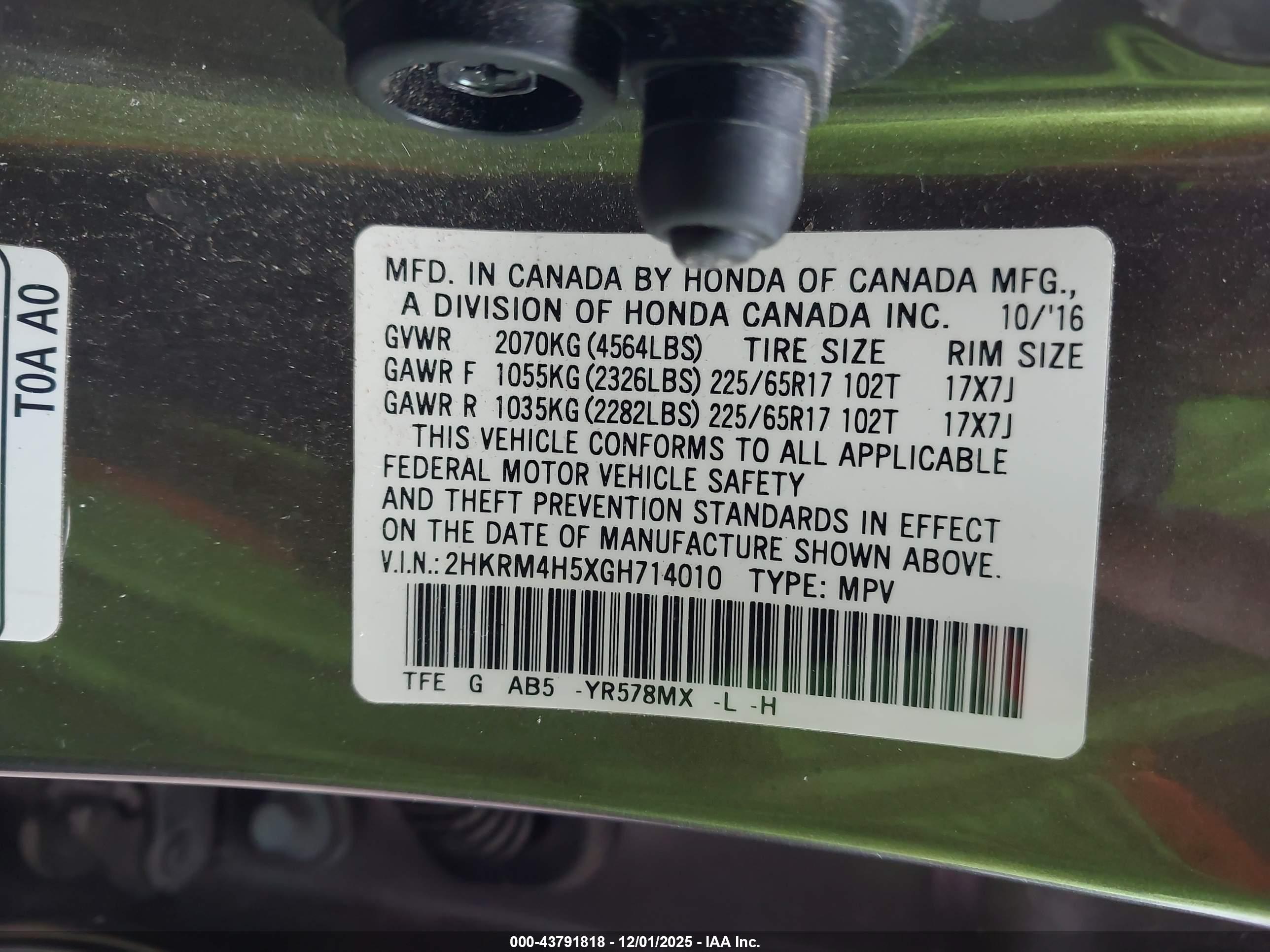 HONDA CR-V image 9