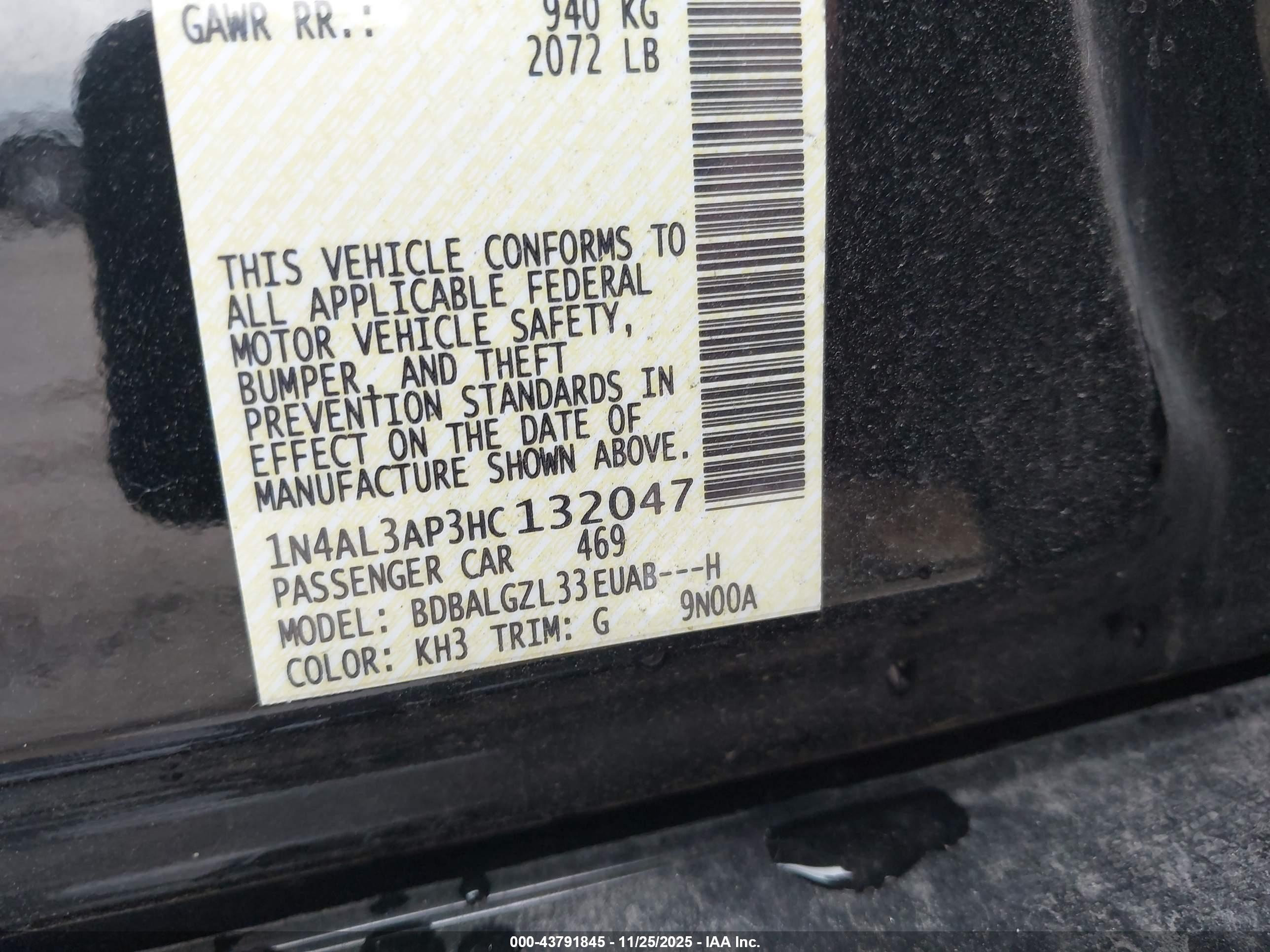 NISSAN ALTIMA image 9