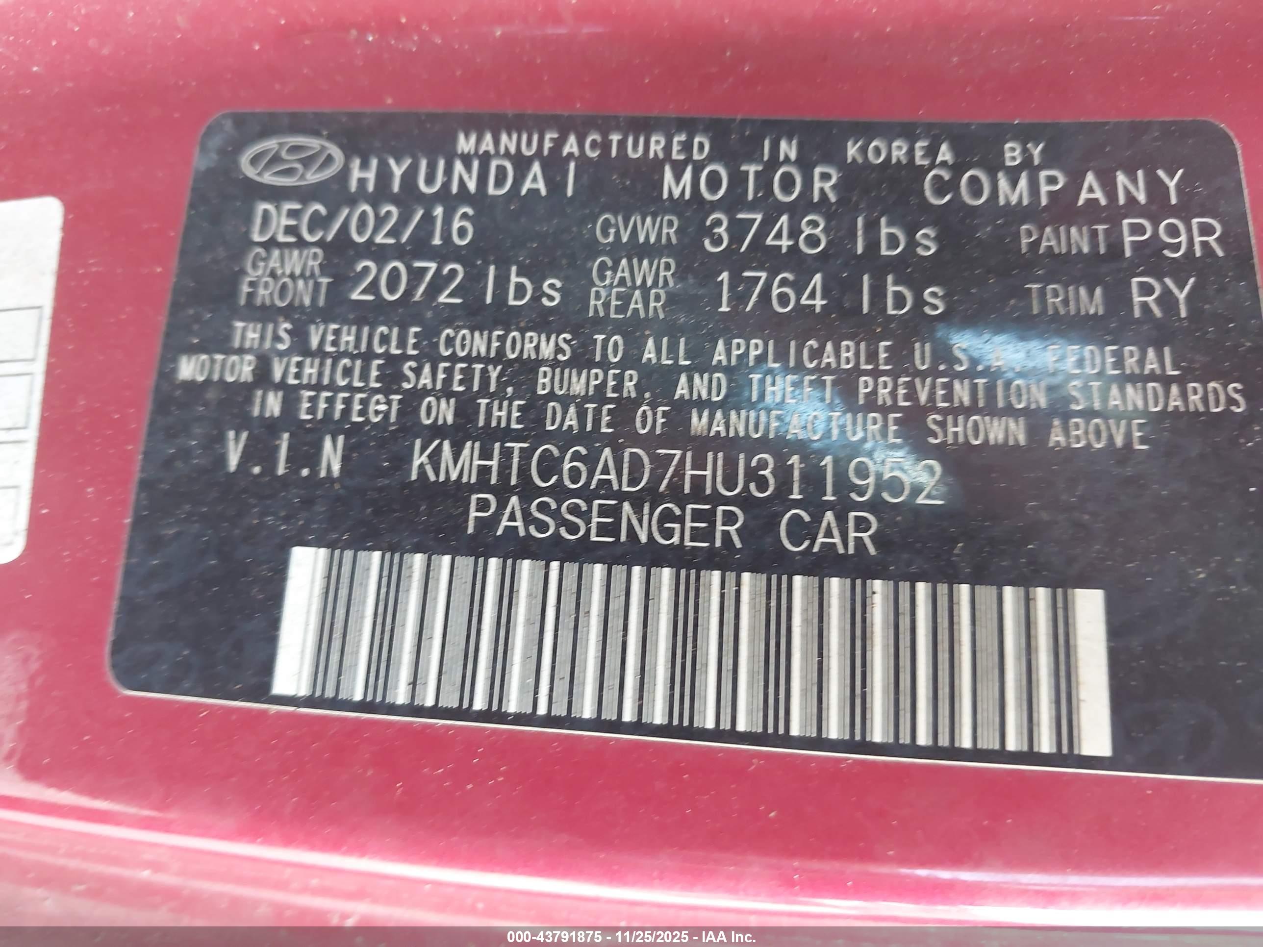 HYUNDAI VELOSTER image 9