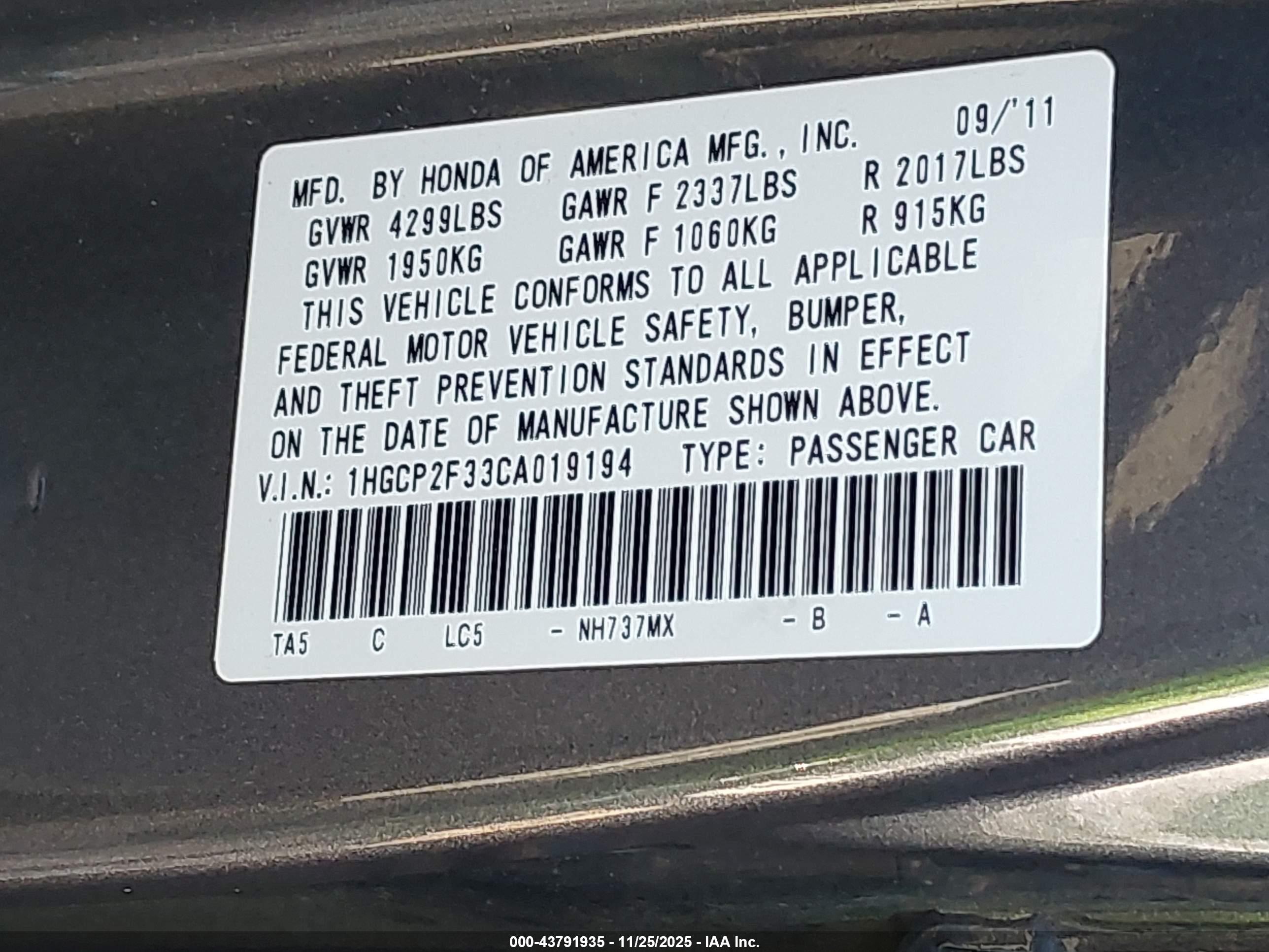HONDA ACCORD image 9