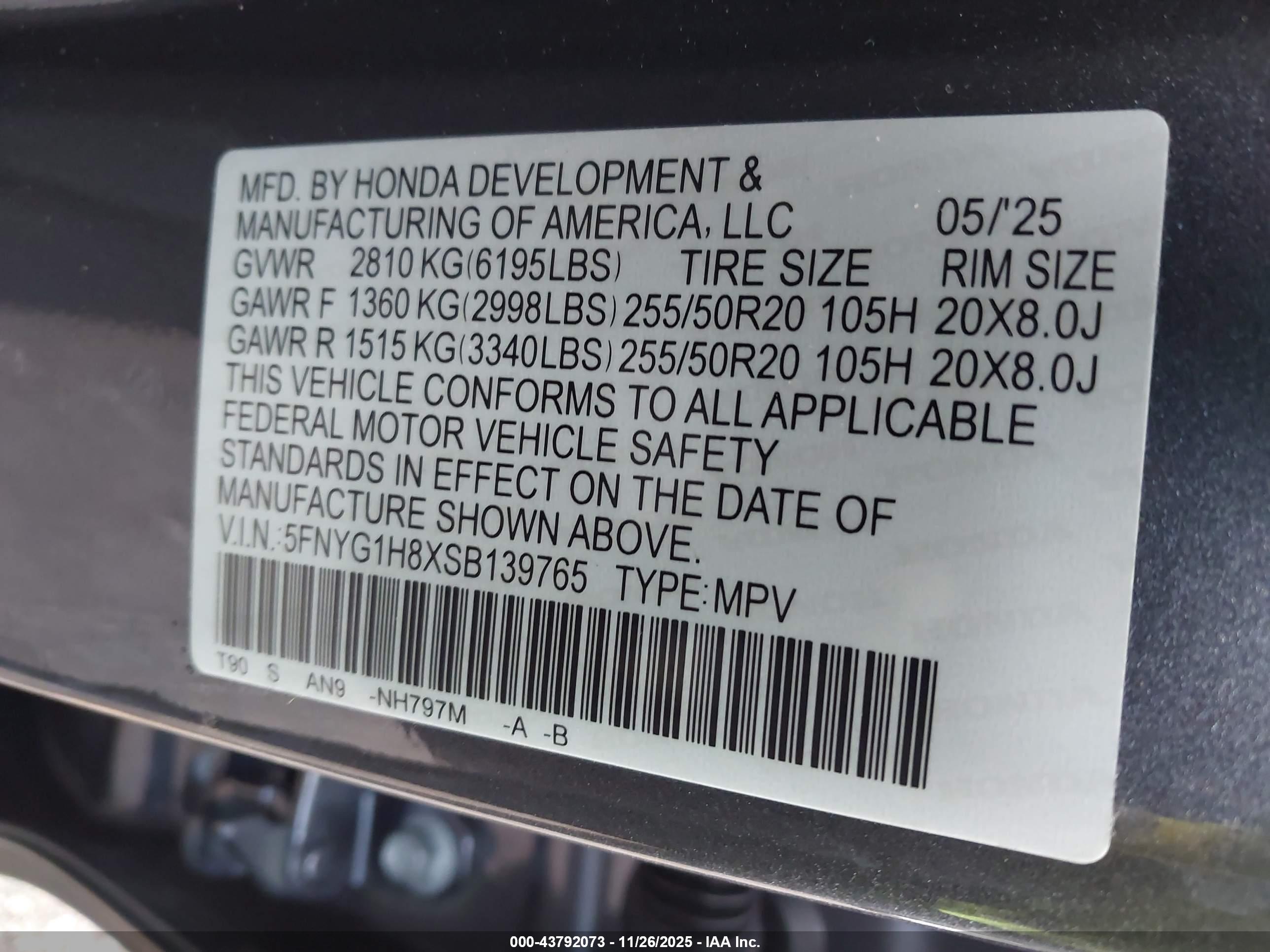 HONDA PILOT image 9