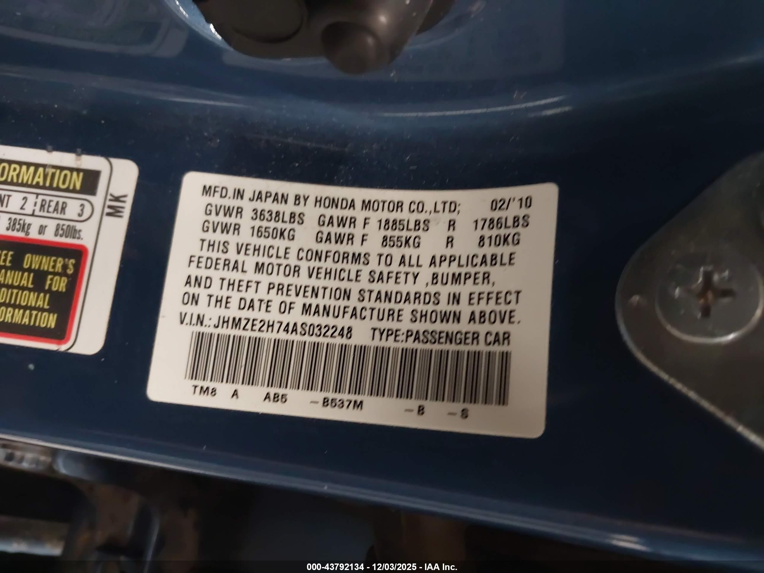HONDA INSIGHT image 9