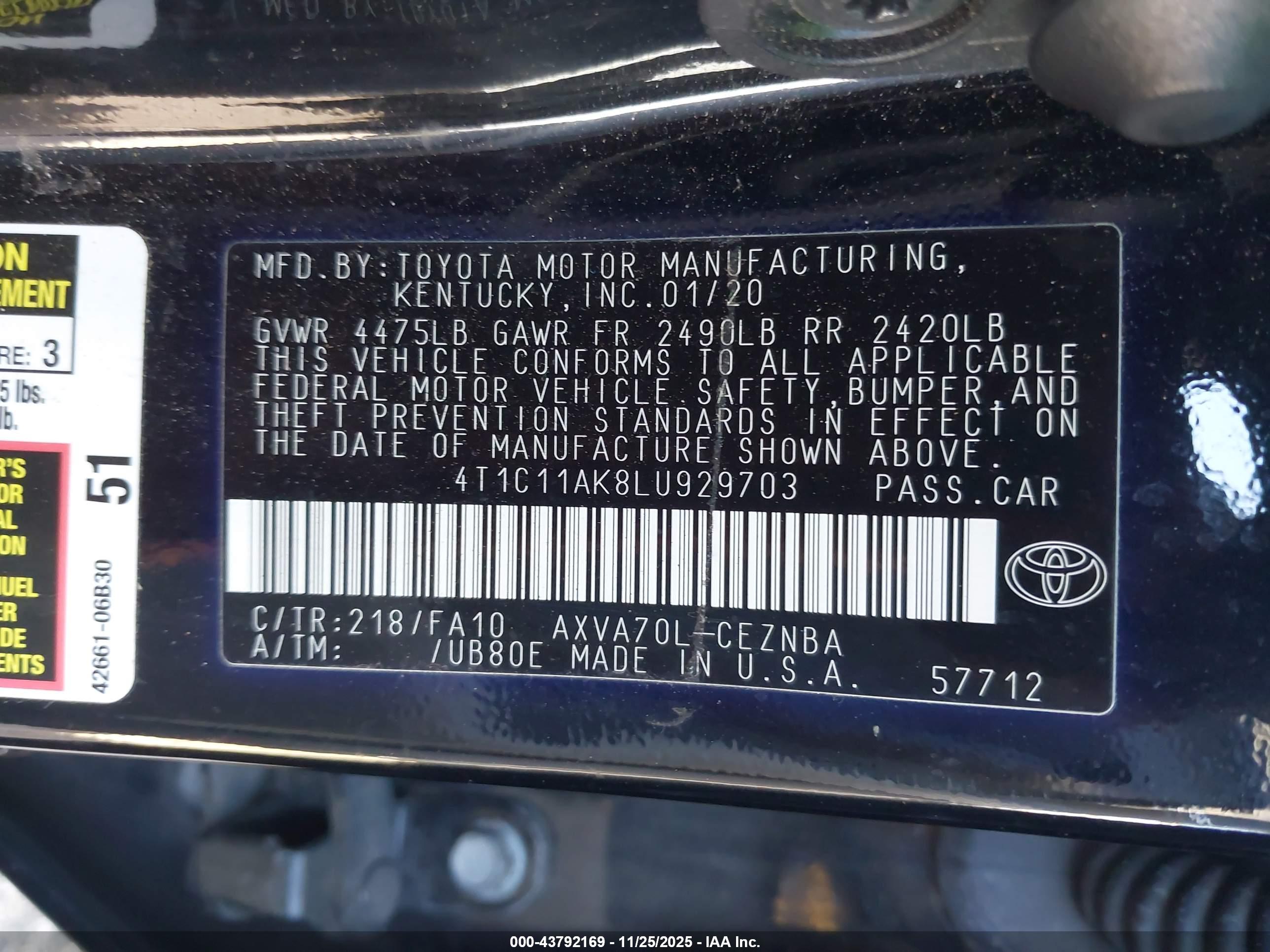 TOYOTA CAMRY image 9