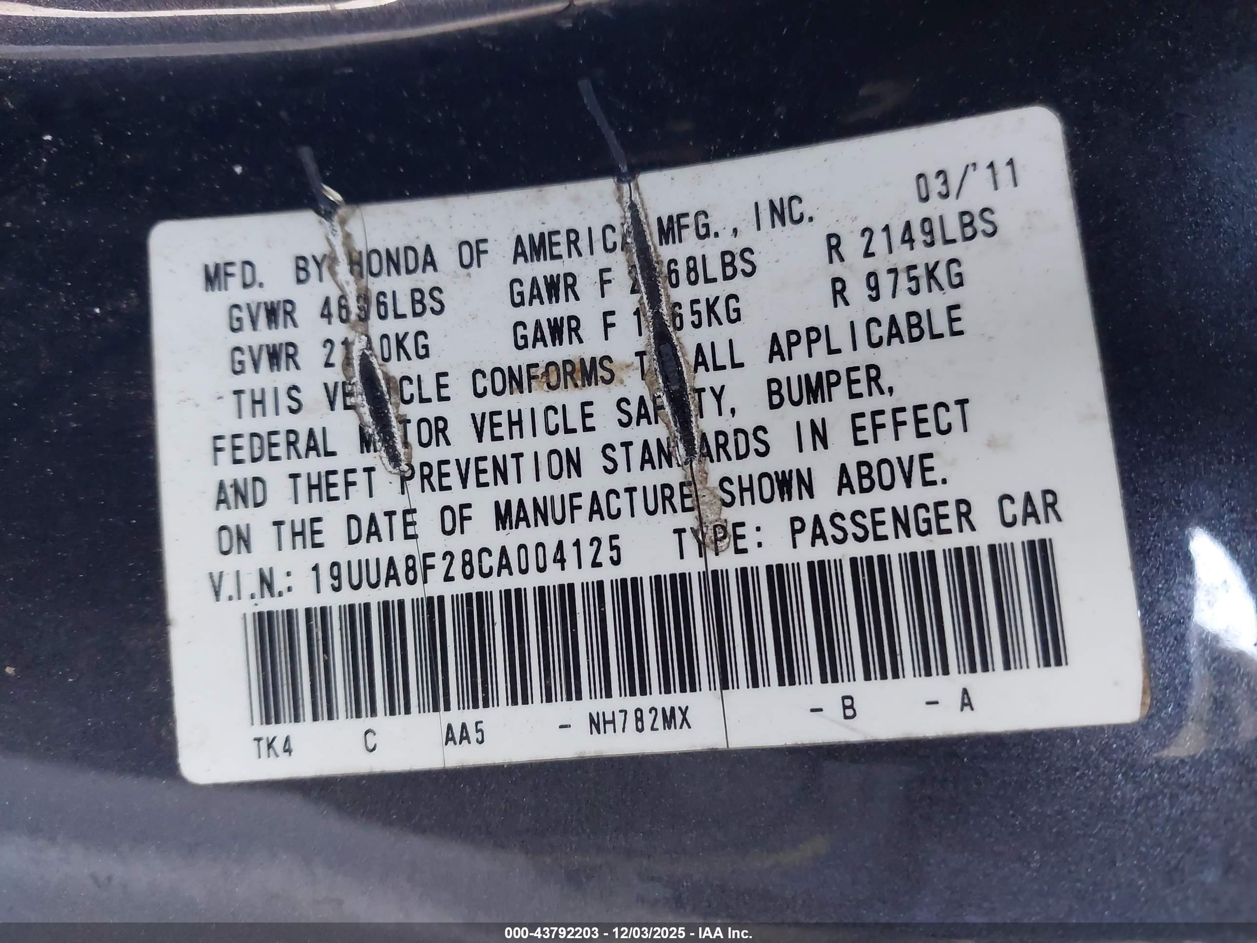 ACURA TL image 9