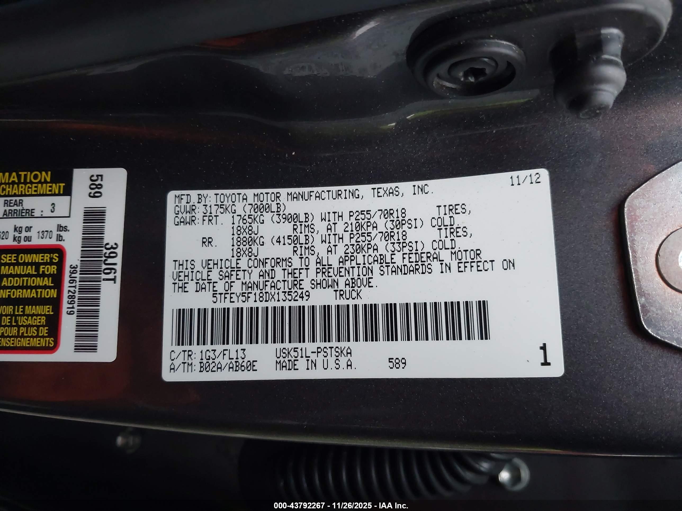 TOYOTA TUNDRA image 9