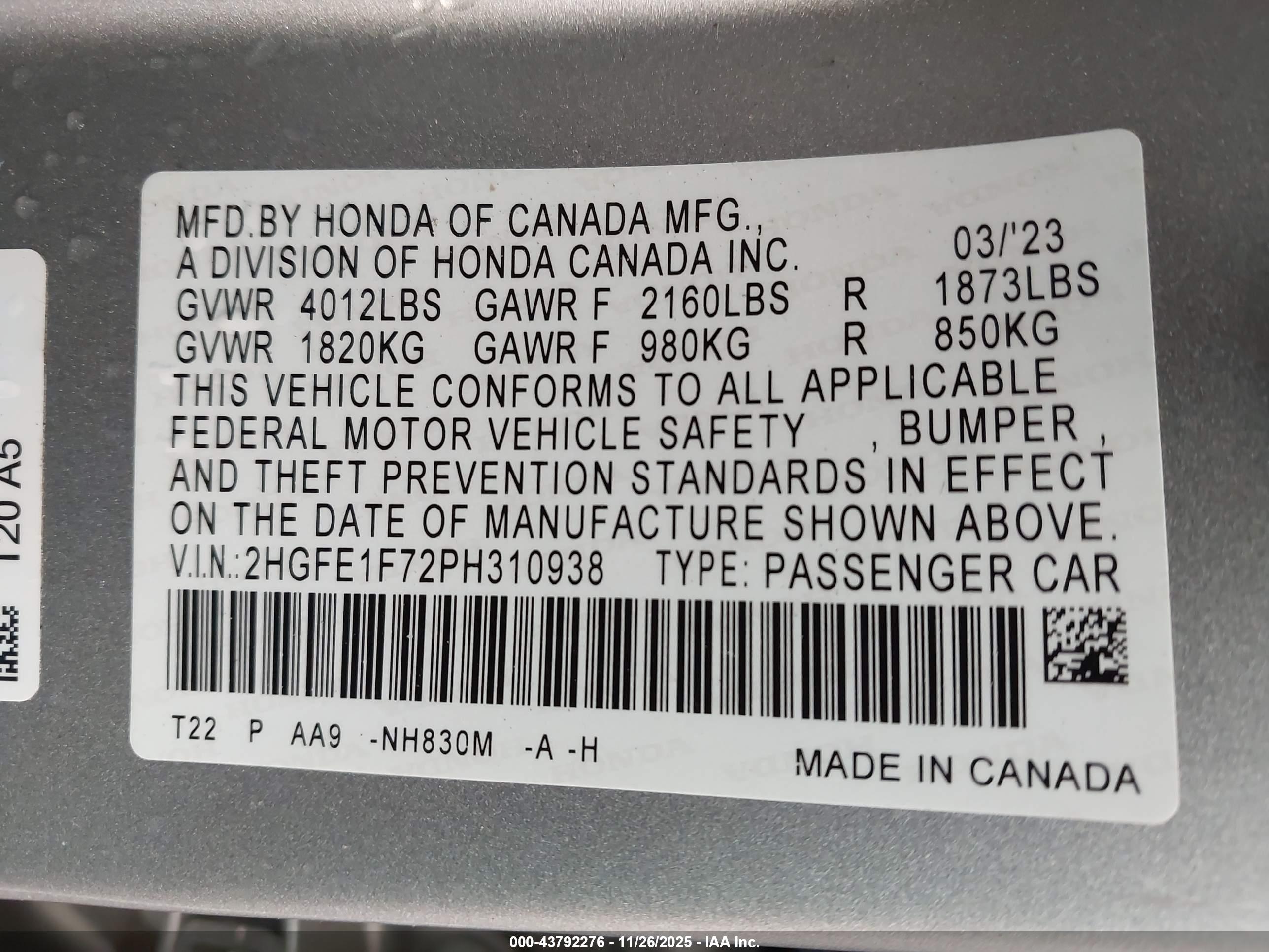 HONDA CIVIC image 9