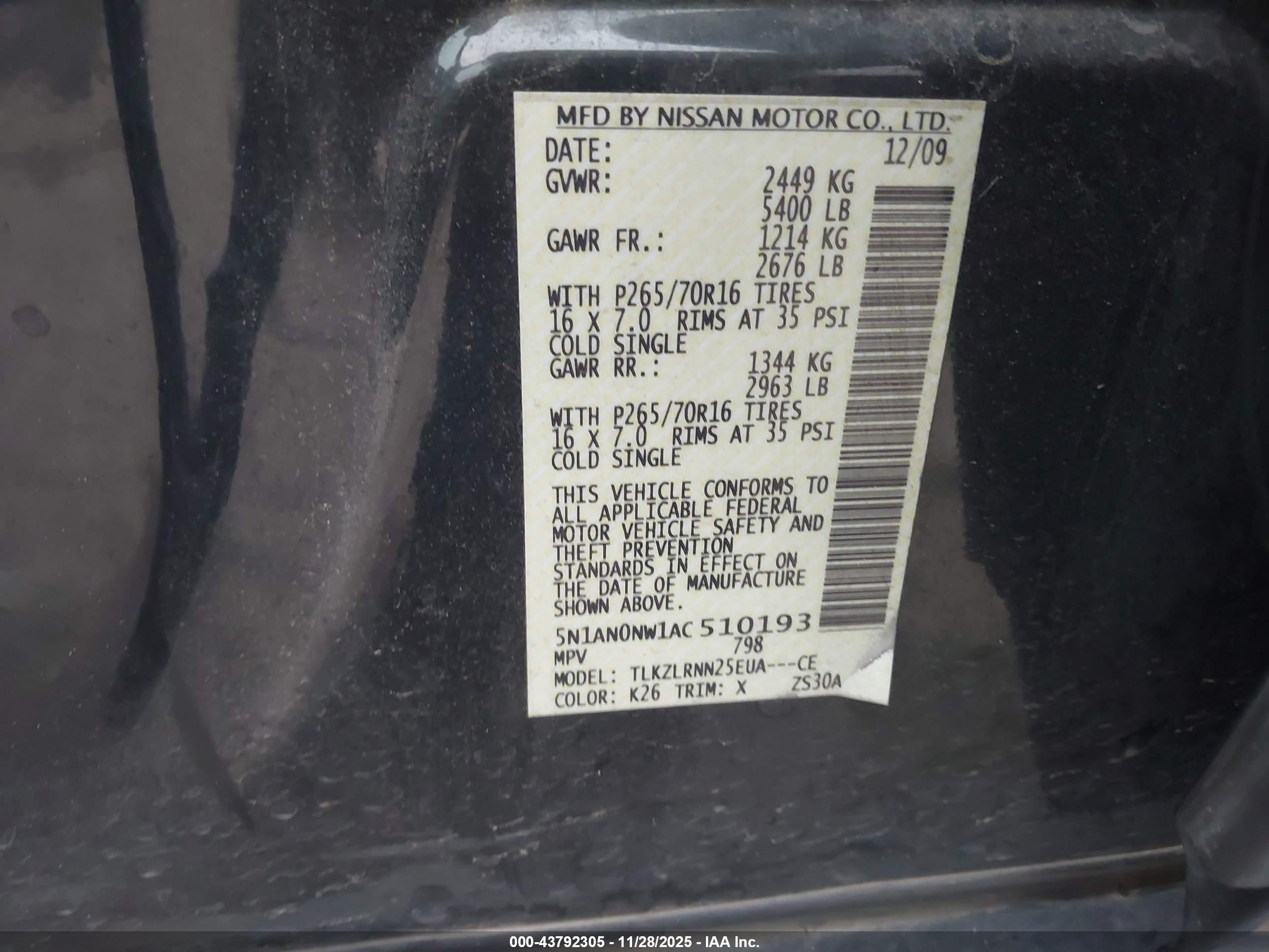 NISSAN XTERRA image 9