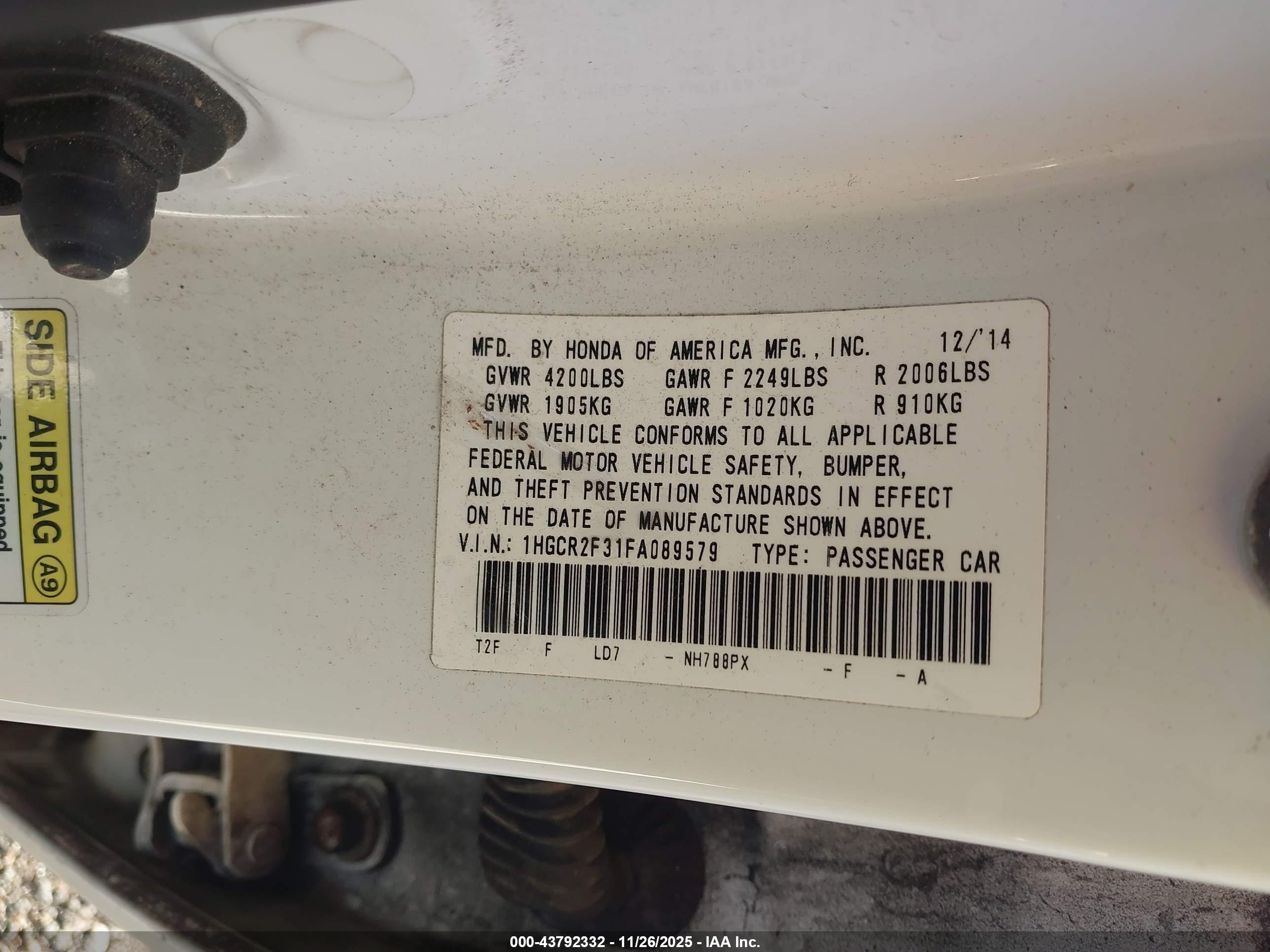 HONDA ACCORD image 9