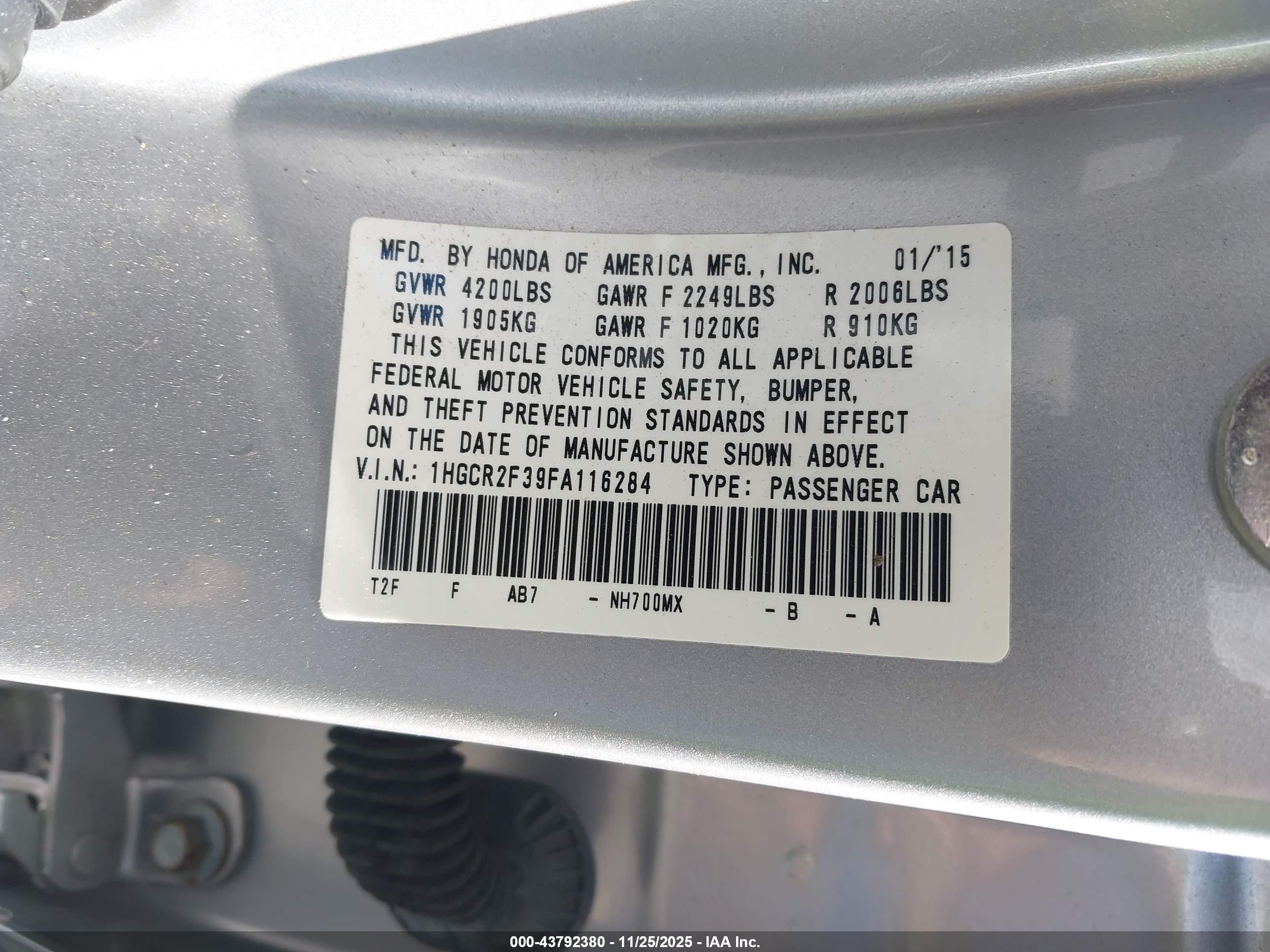 HONDA ACCORD image 9
