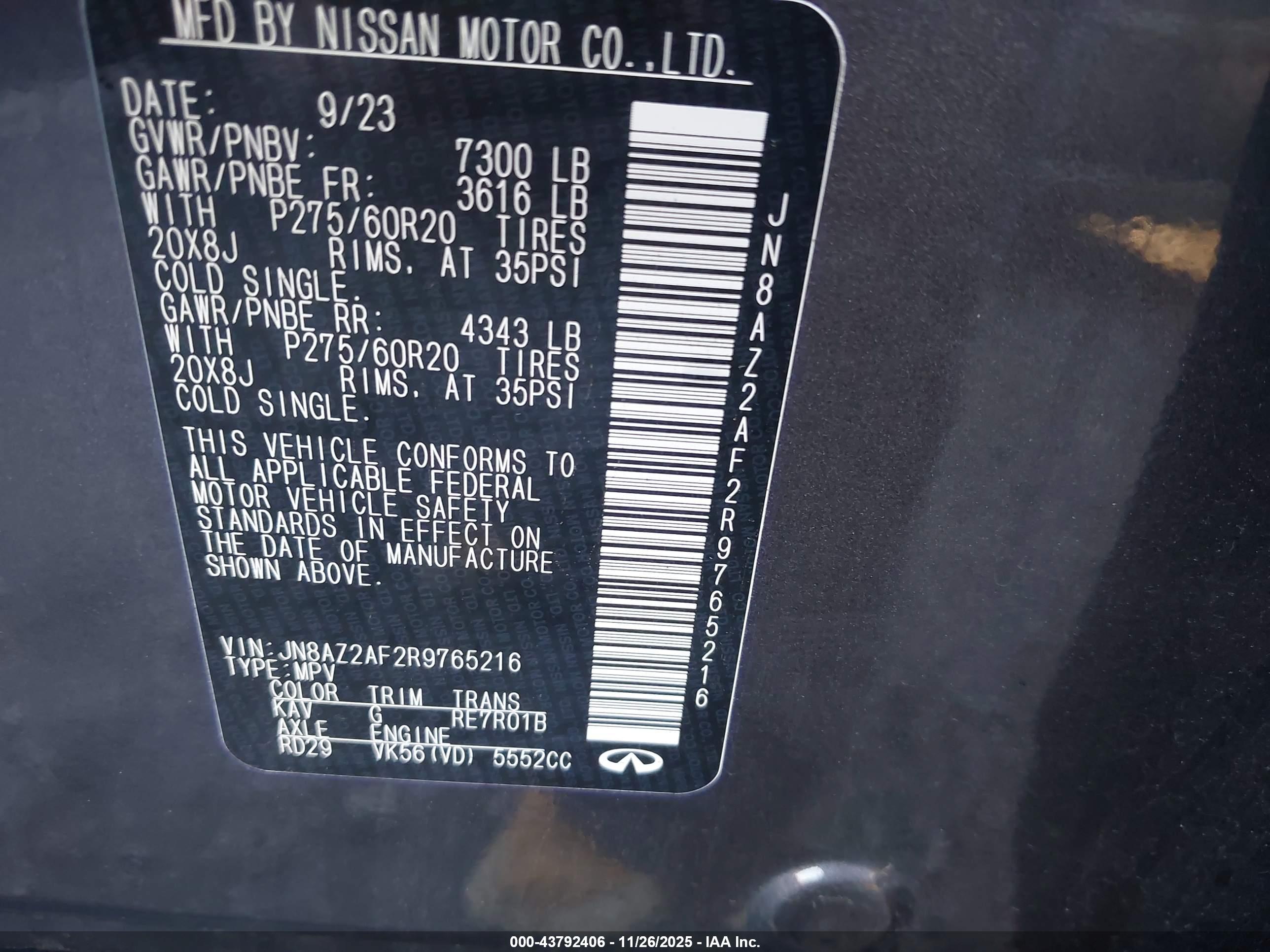 INFINITI QX80 image 9
