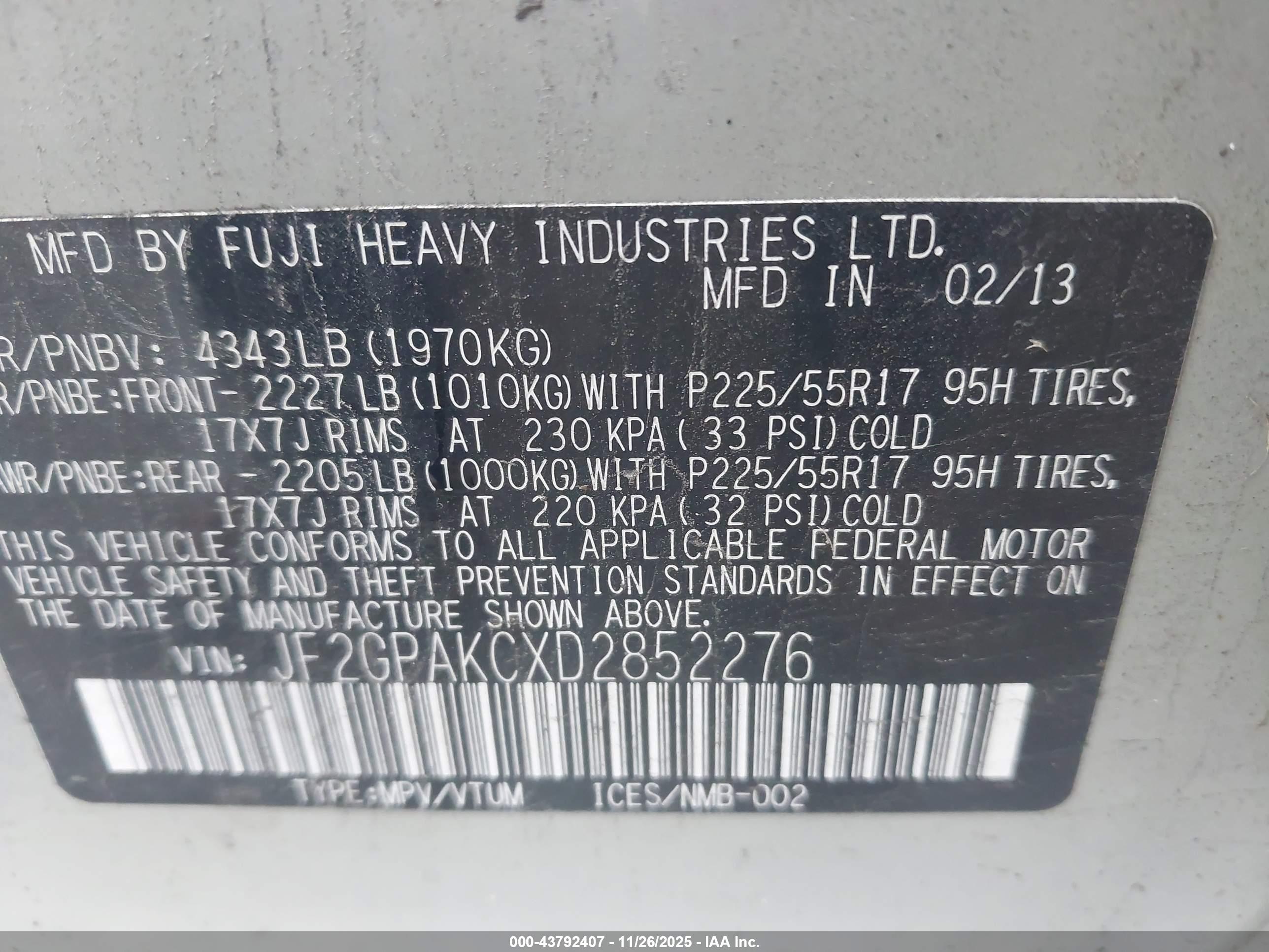 SUBARU XV image 9