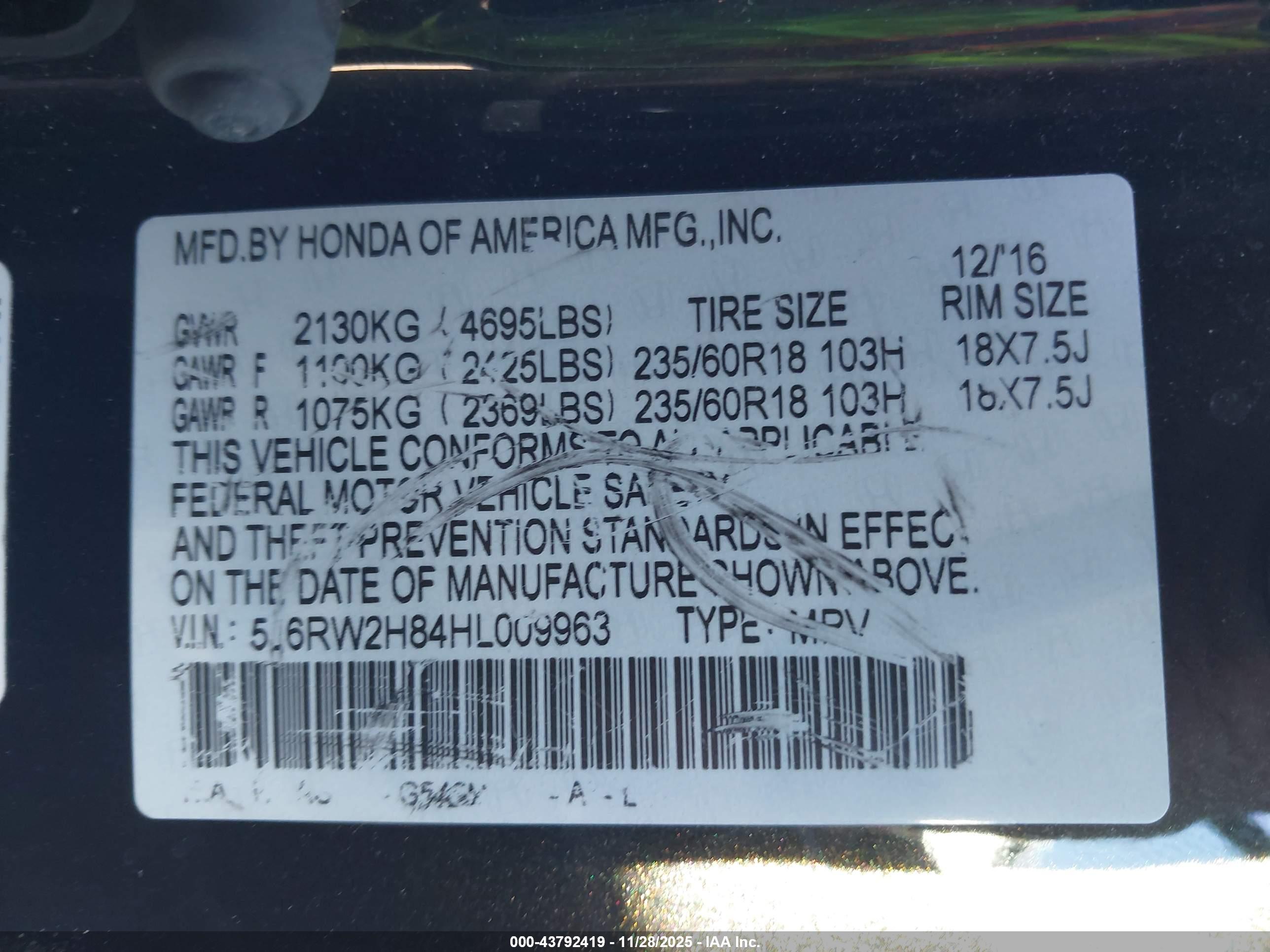 HONDA CR-V image 9