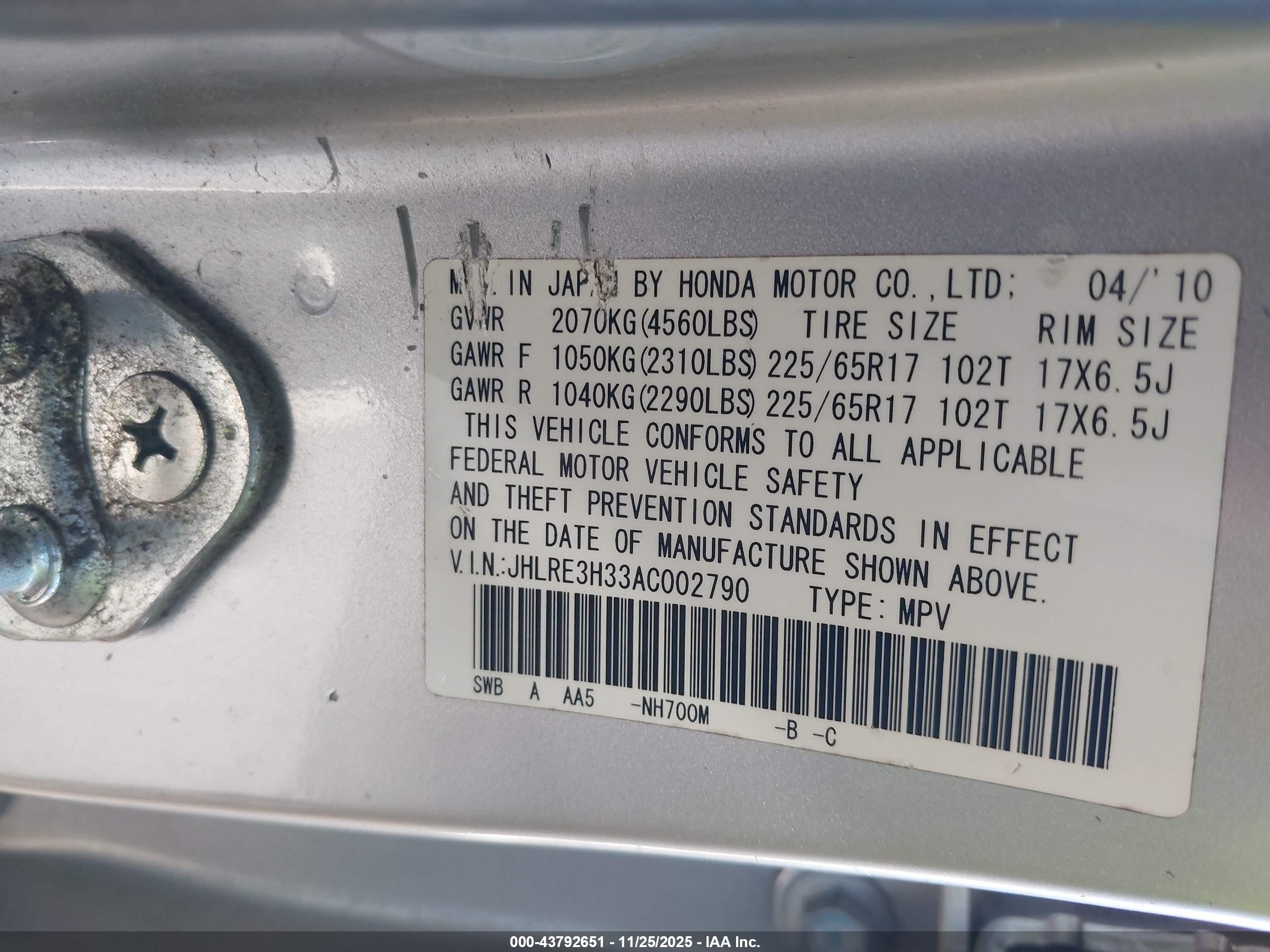 HONDA CR-V image 9