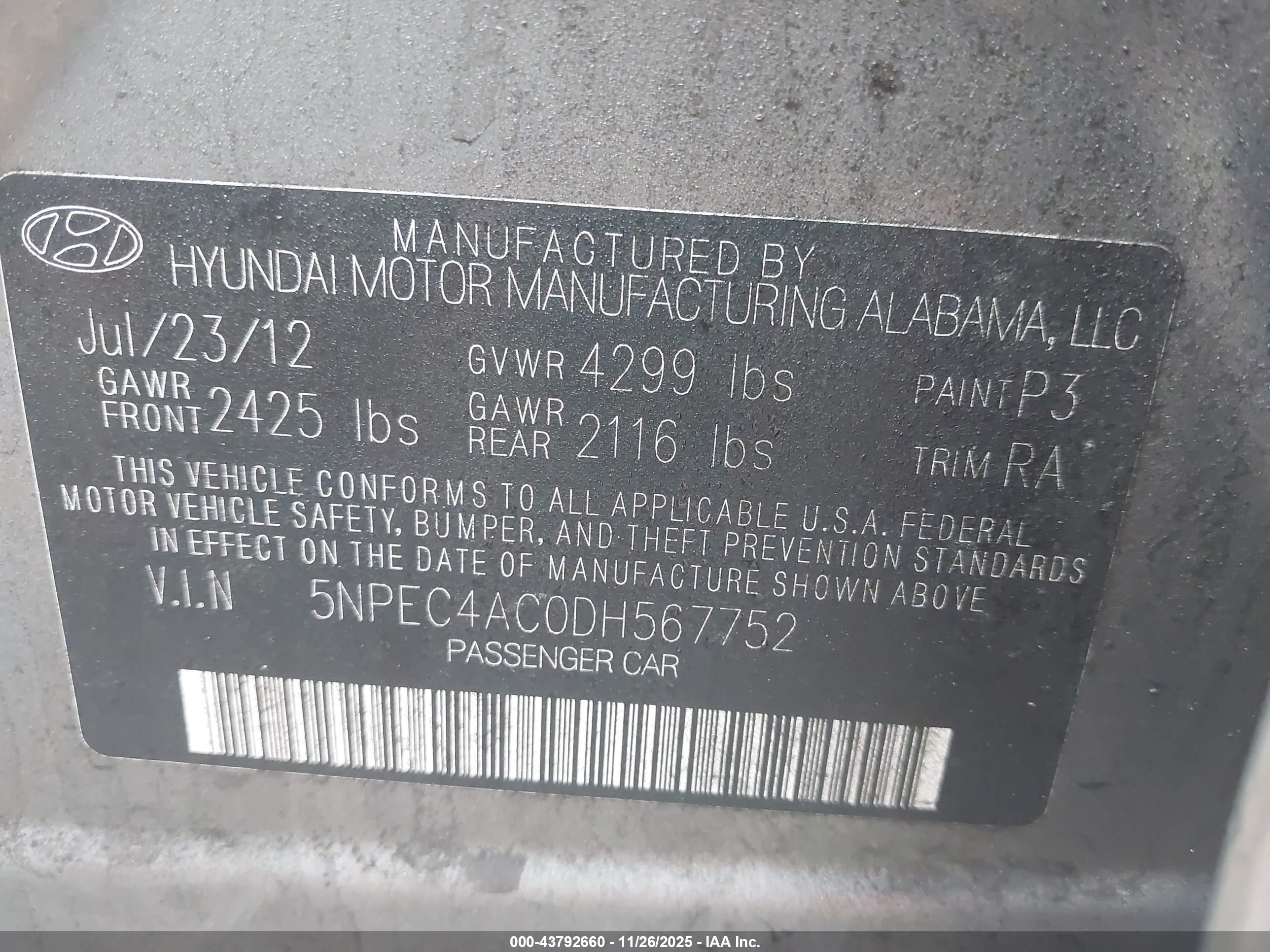 HYUNDAI SONATA image 9