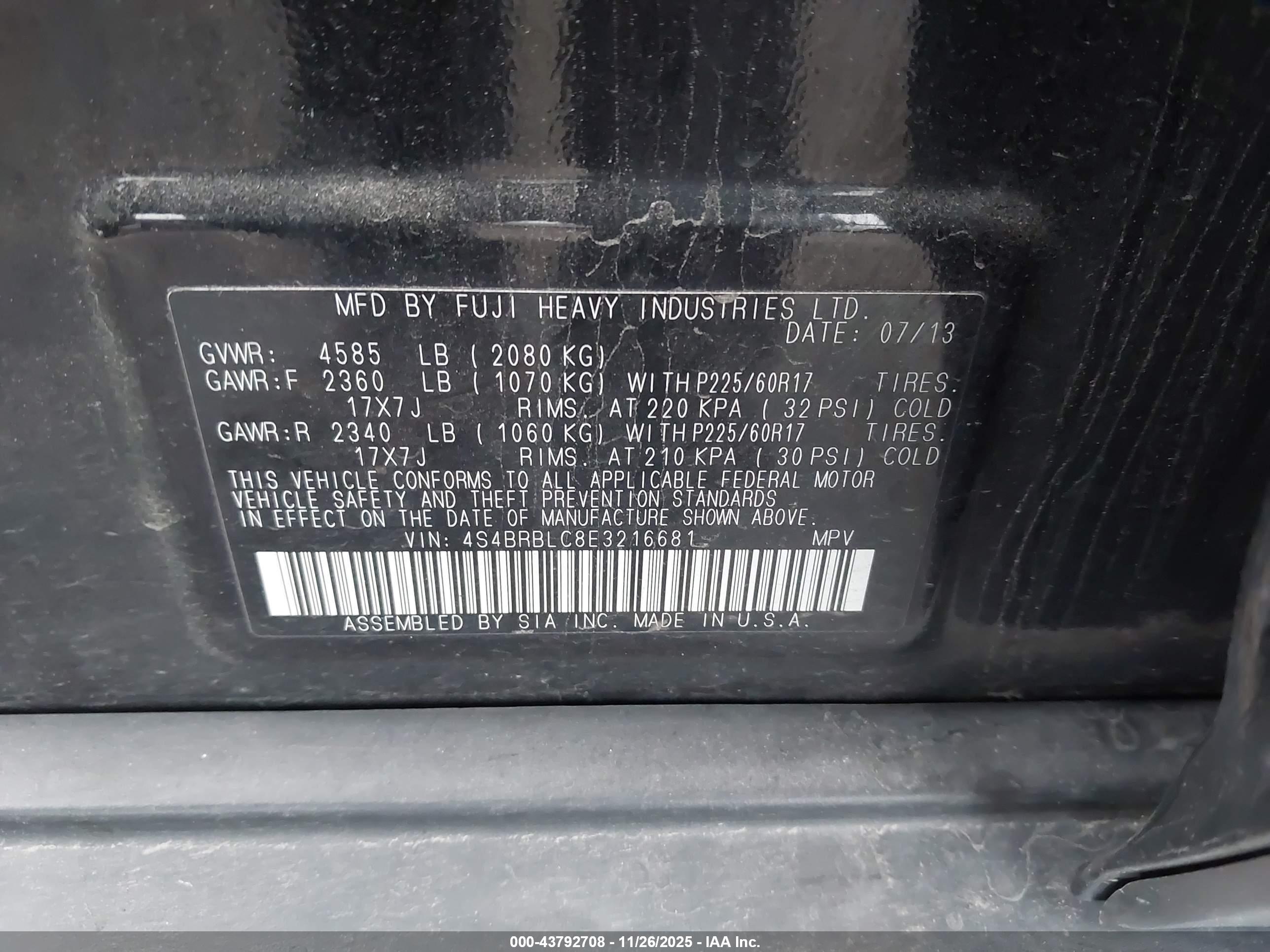SUBARU OUTBACK image 9