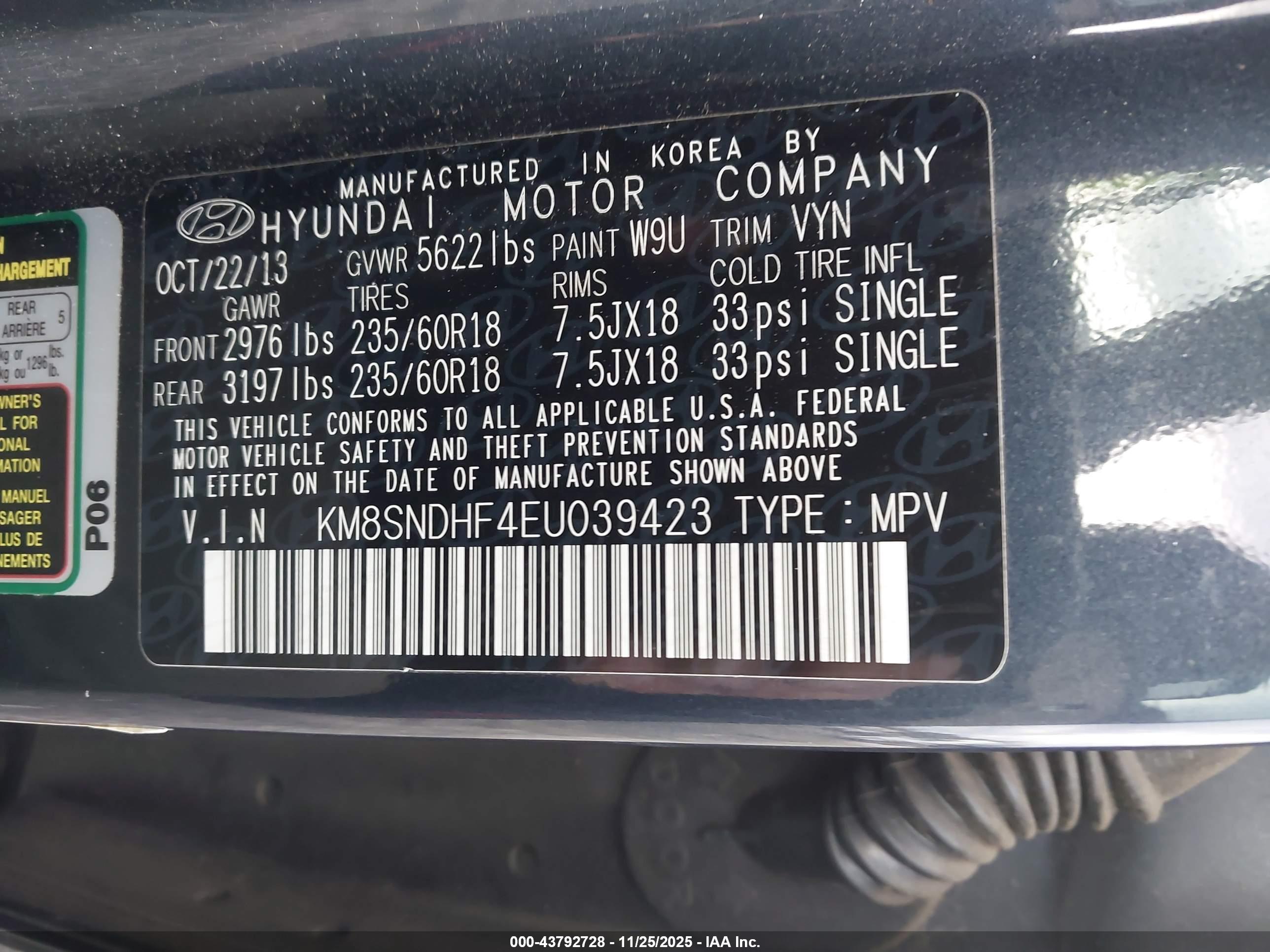 HYUNDAI SANTA image 9