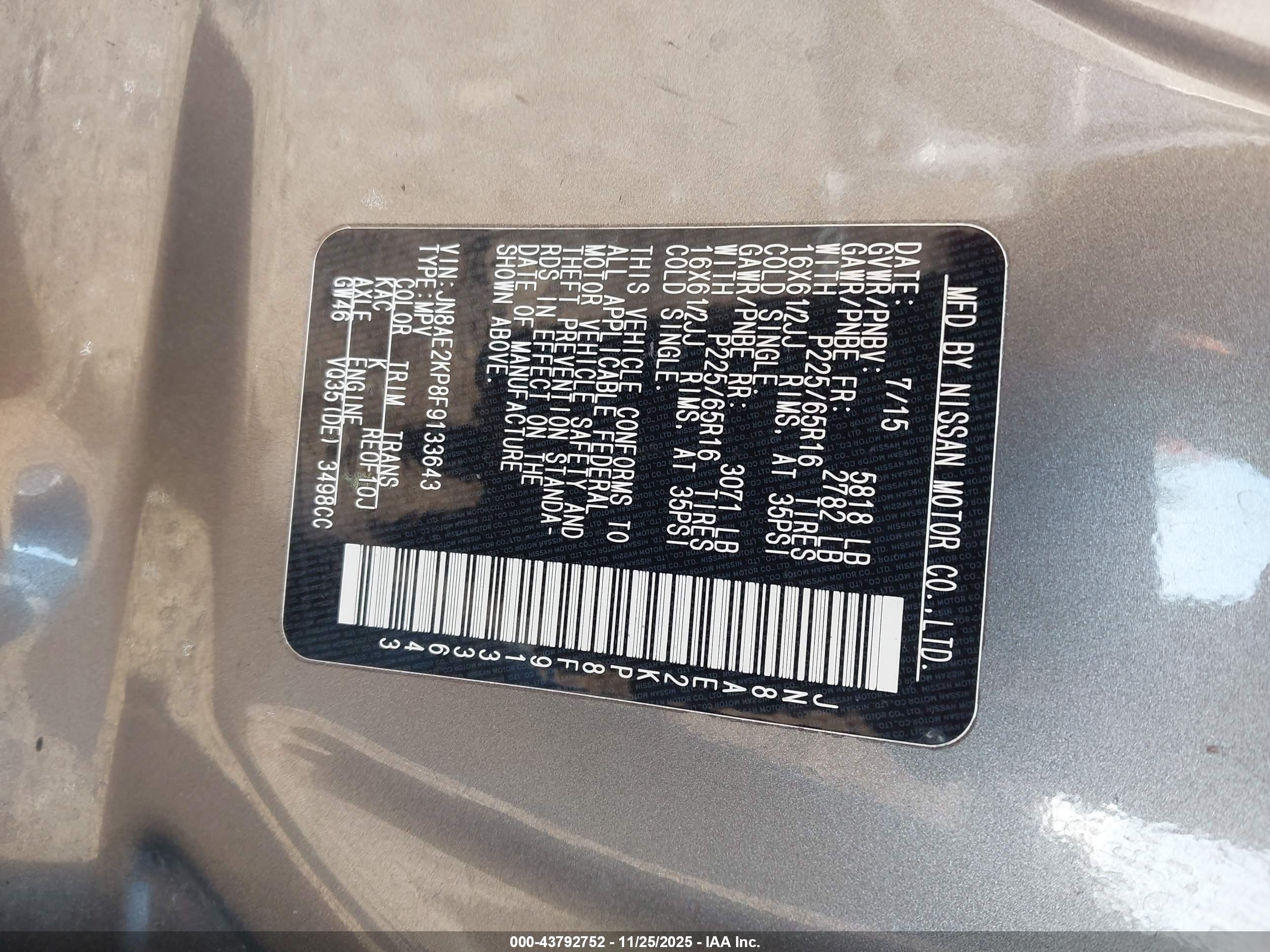 NISSAN QUEST image 9