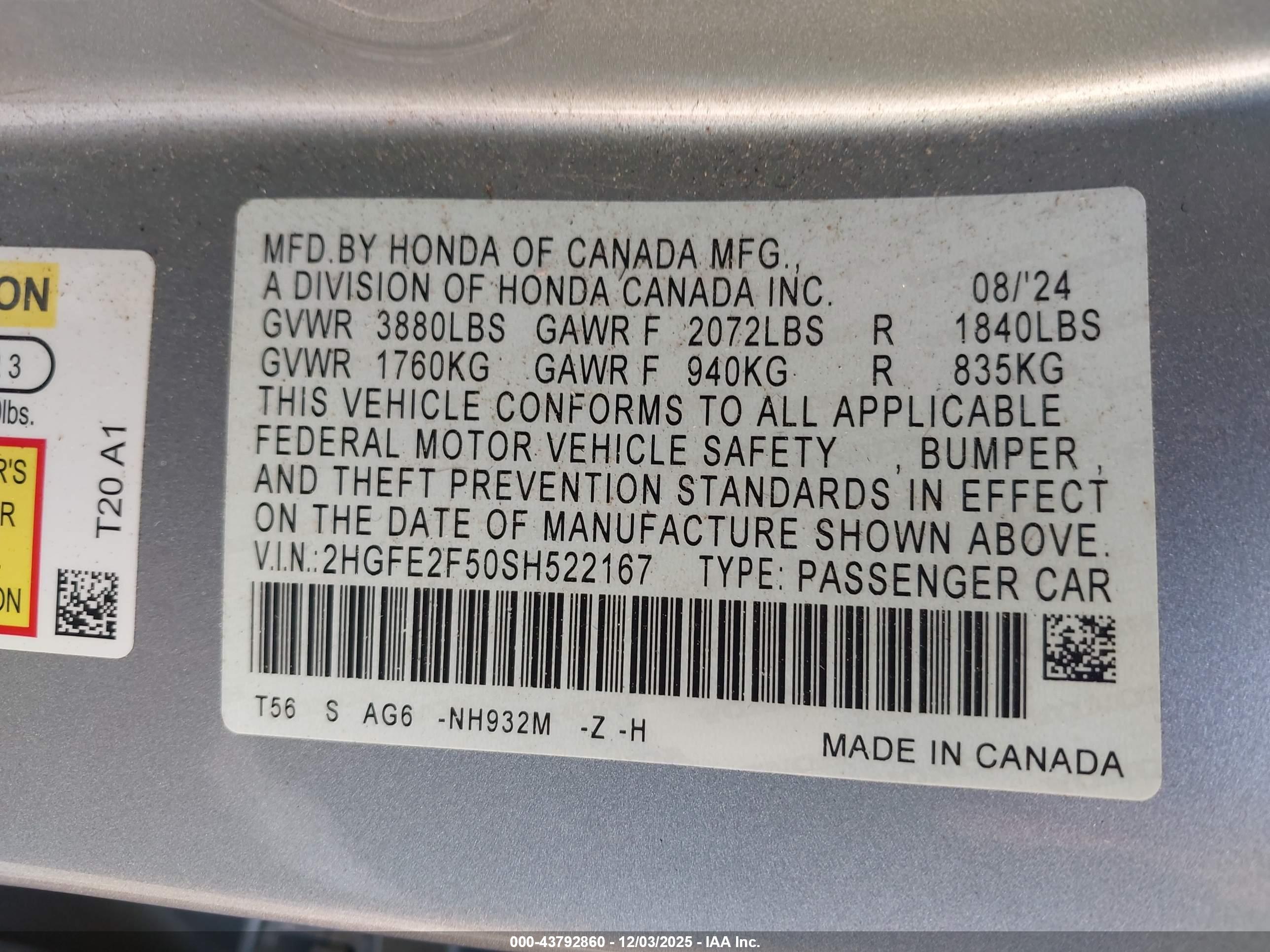 HONDA CIVIC image 9