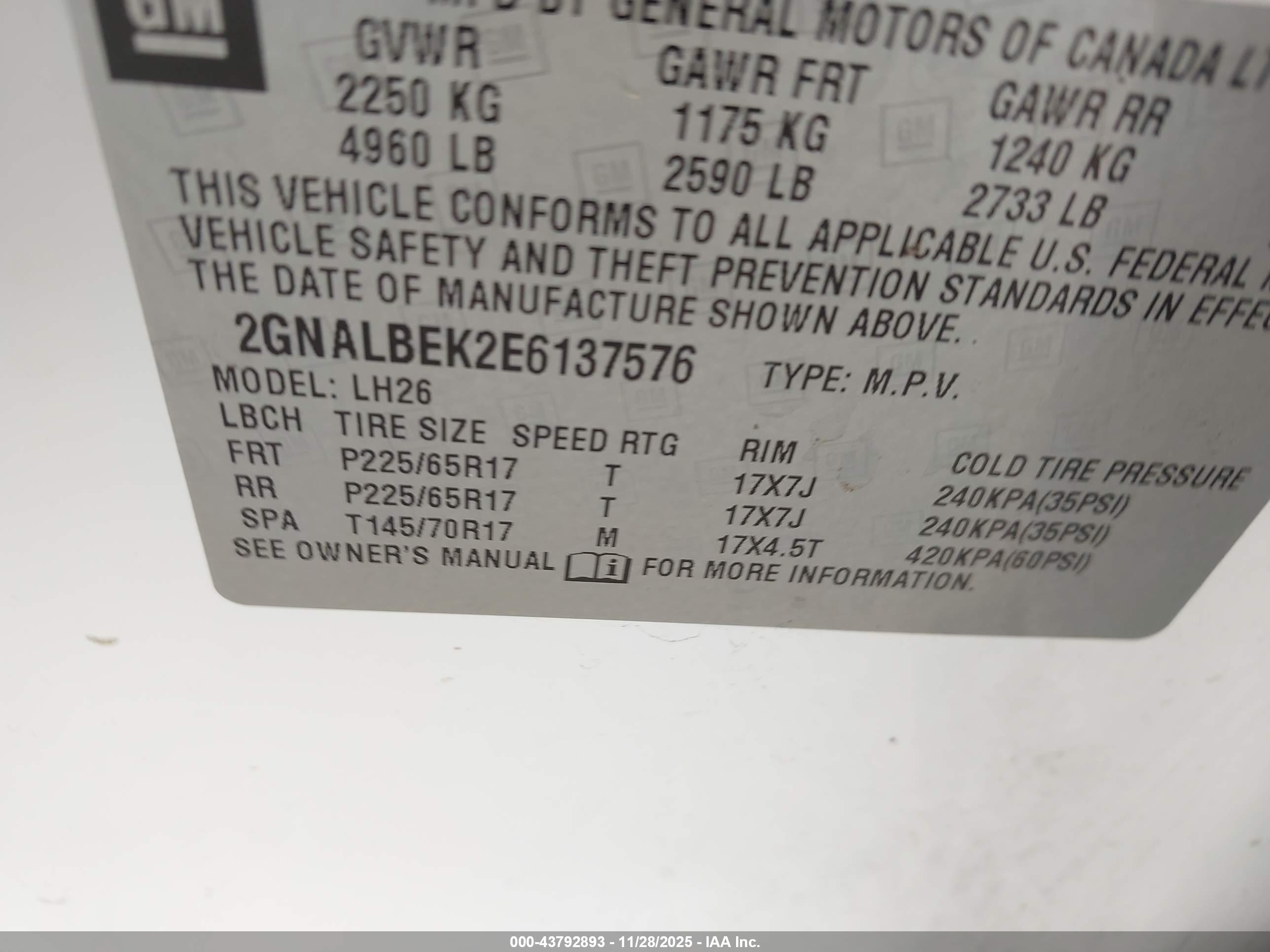 CHEVROLET EQUINOX image 9