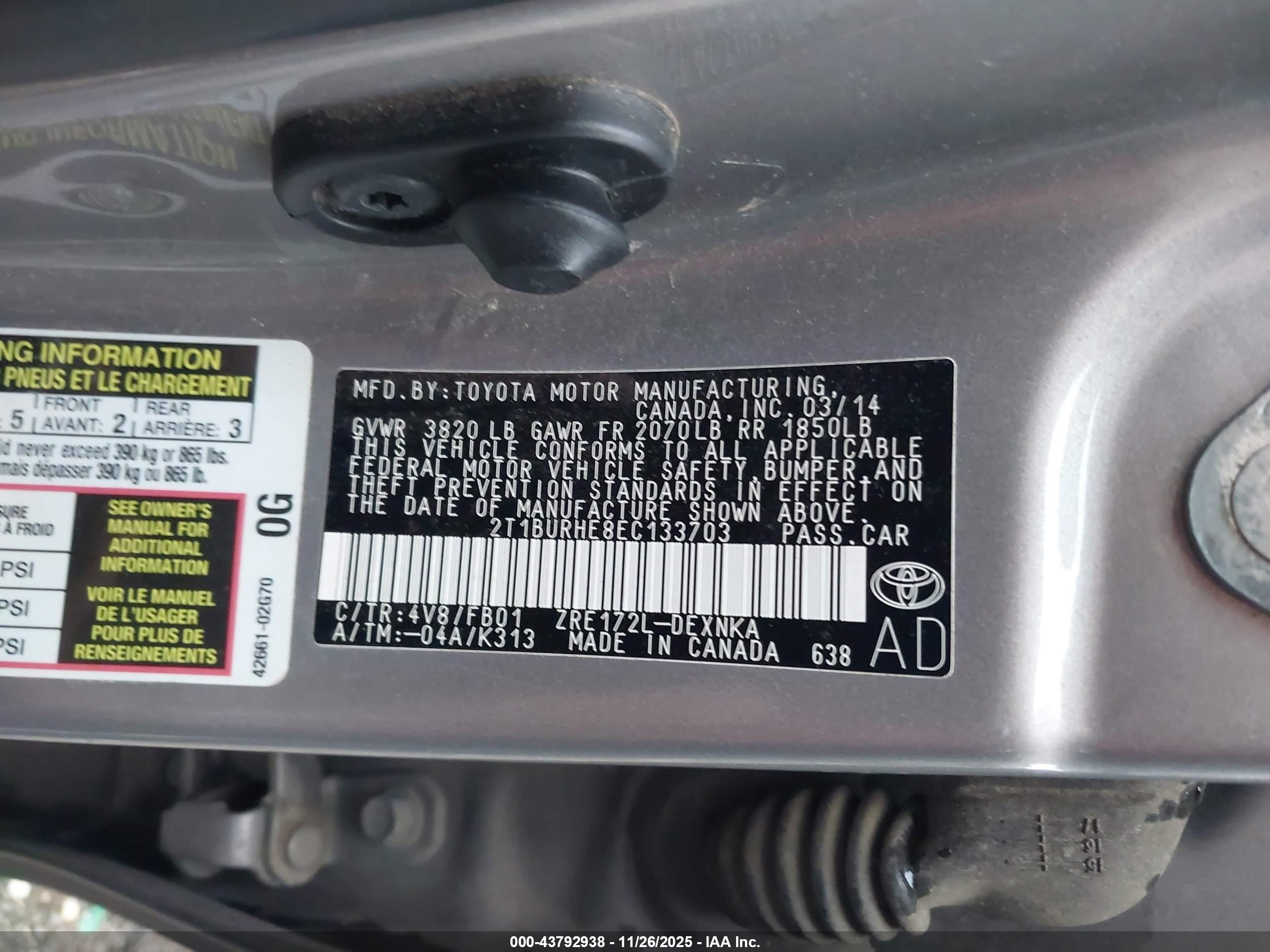 TOYOTA COROLLA image 9