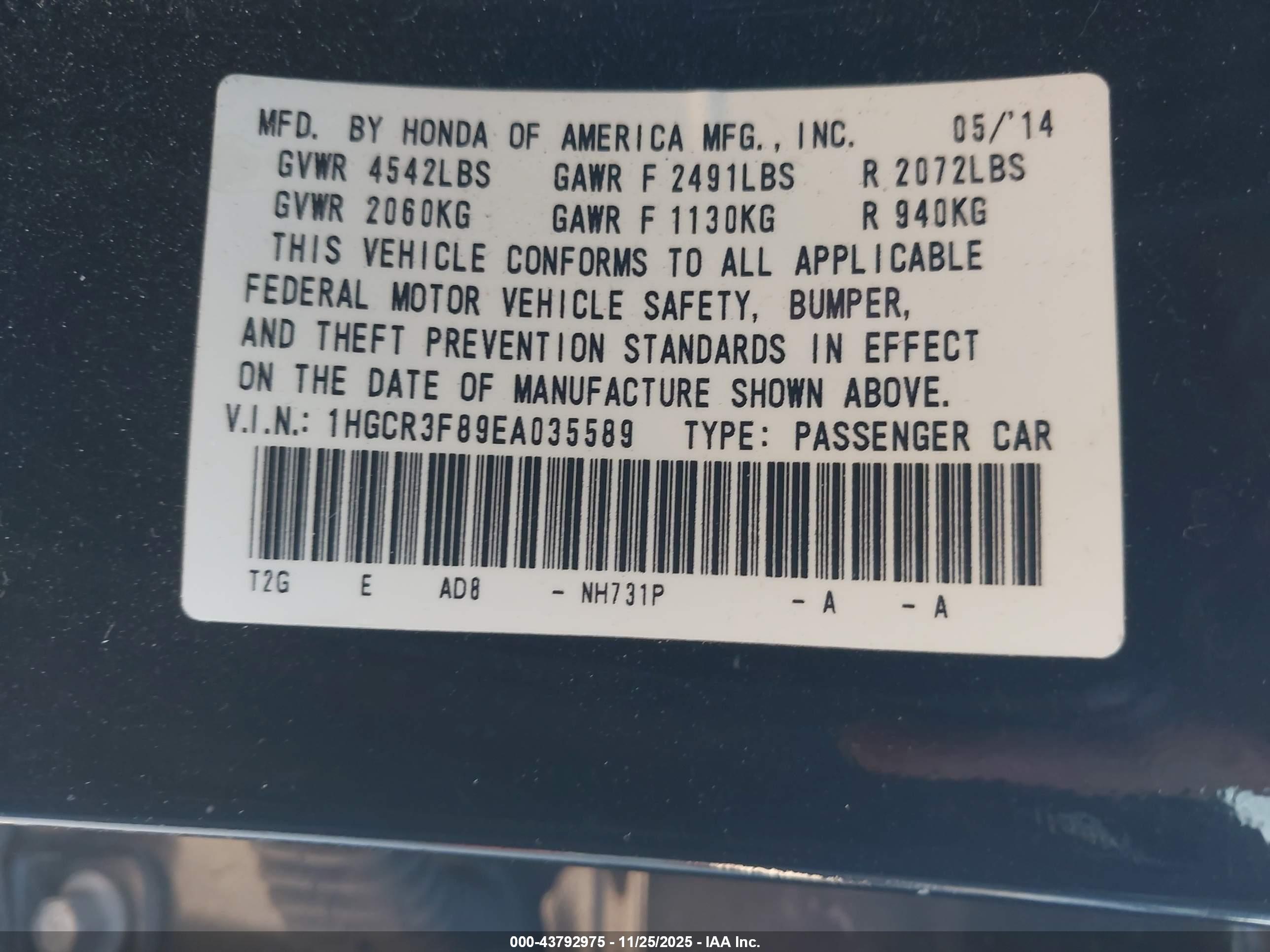 HONDA ACCORD image 9