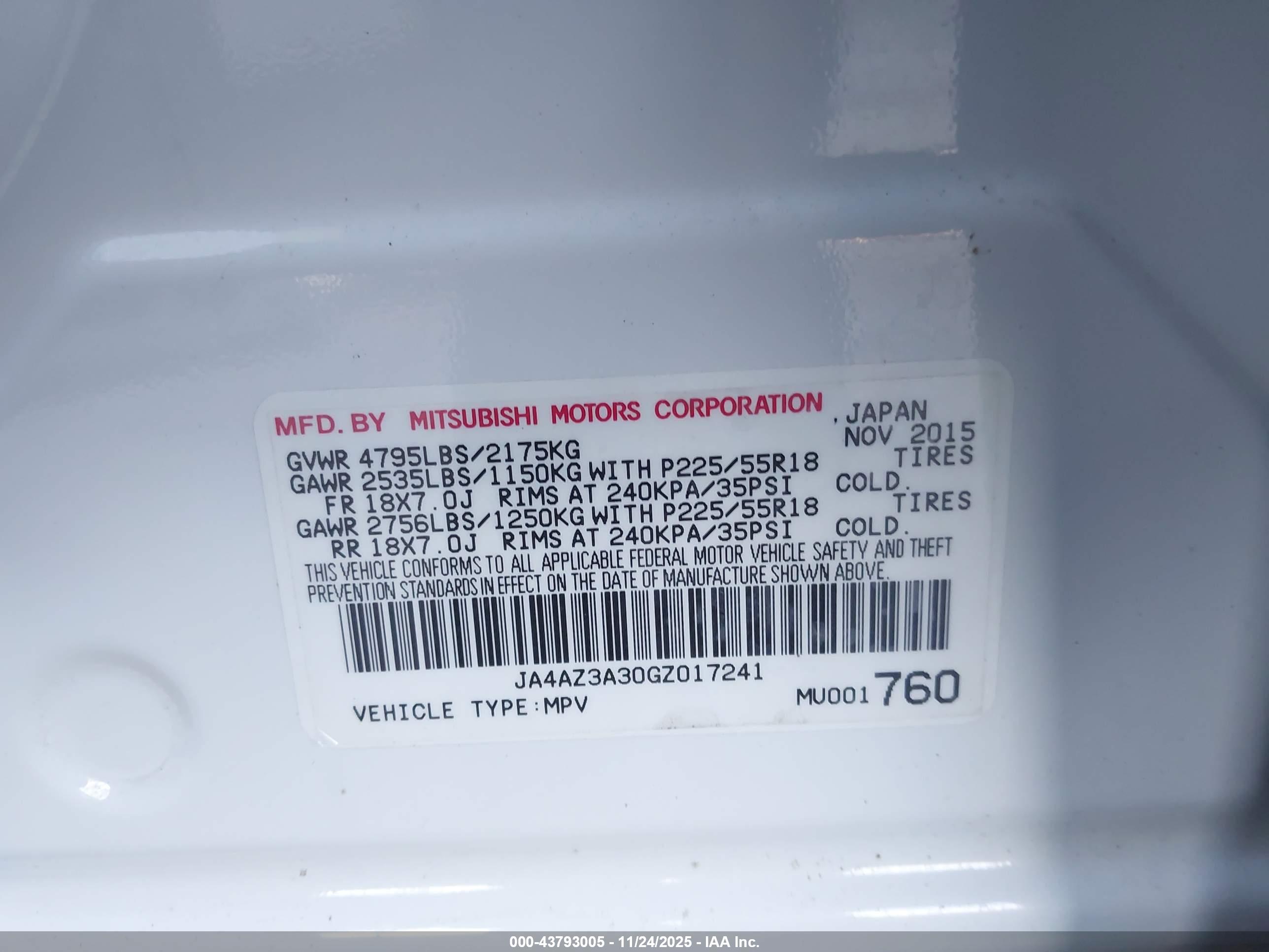 MITSUBISHI OUTLANDER image 9