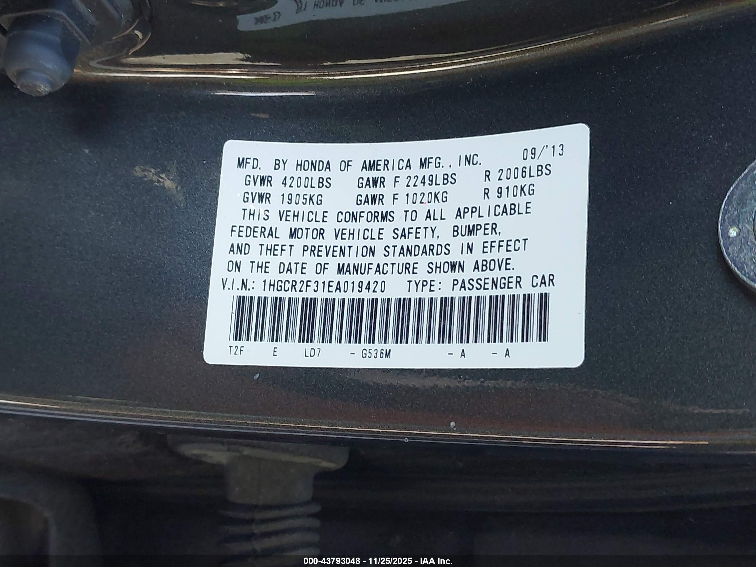HONDA ACCORD image 9