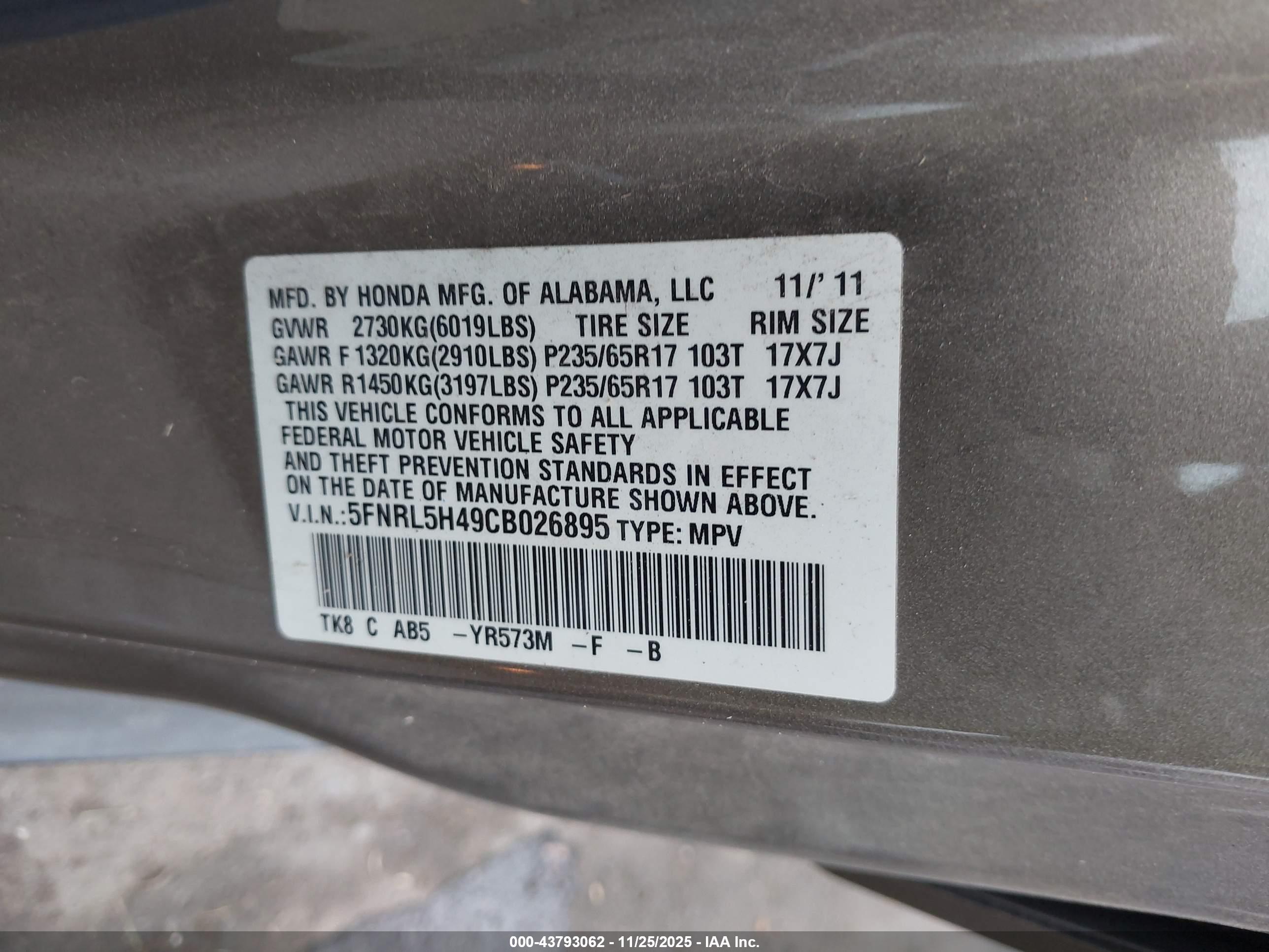 HONDA ODYSSEY image 9