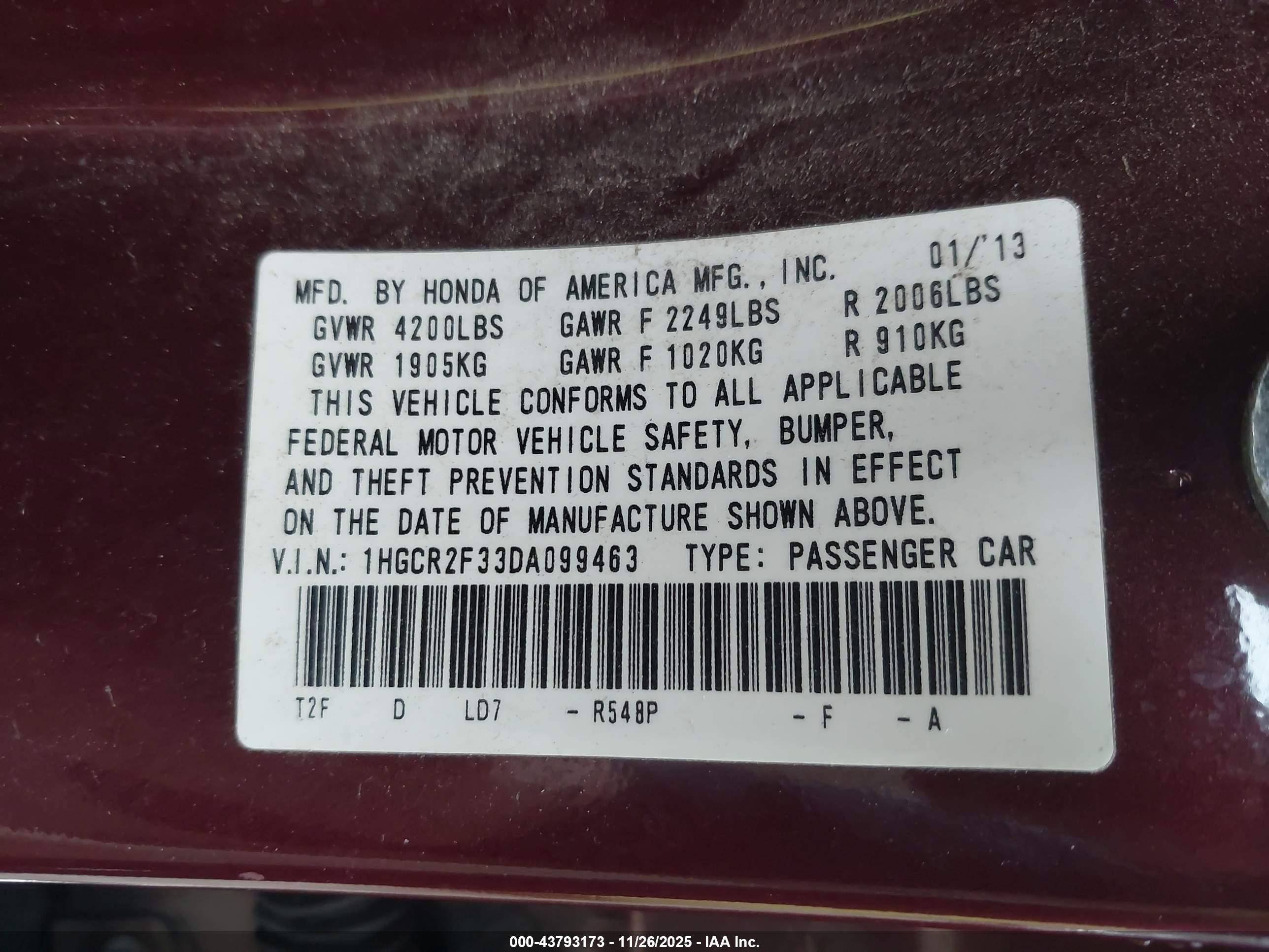 HONDA ACCORD image 9