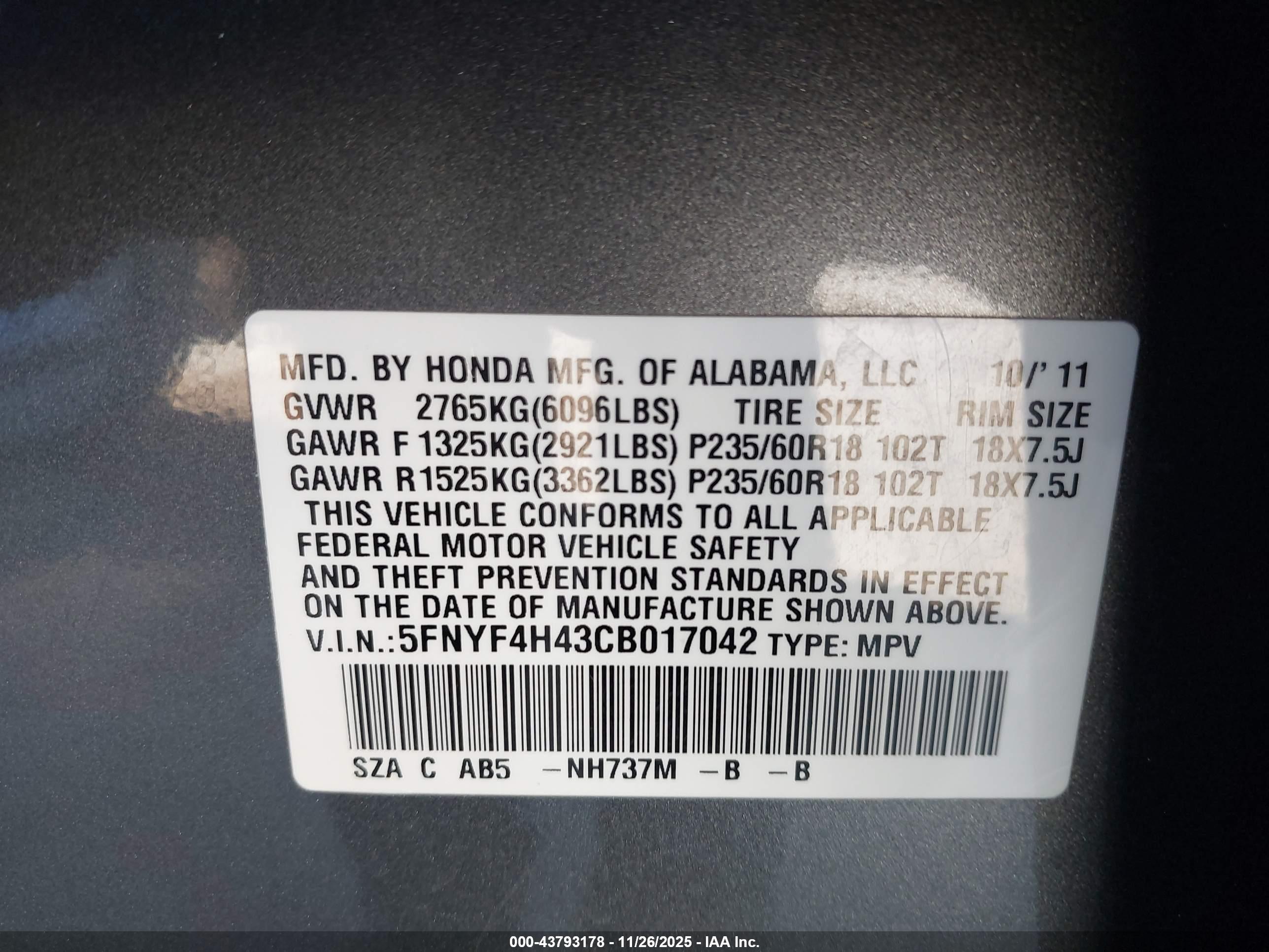 HONDA PILOT image 9