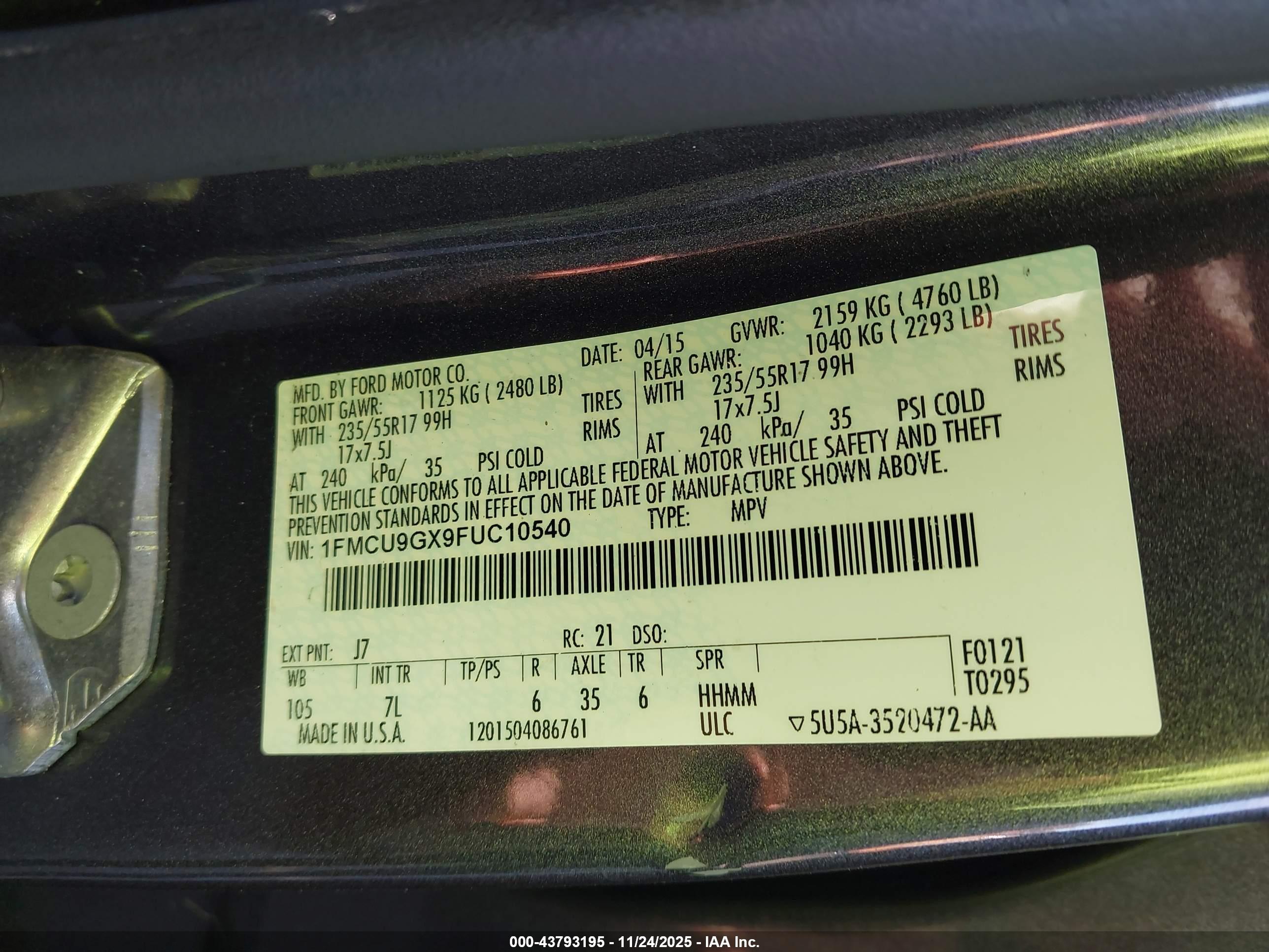 FORD ESCAPE image 9
