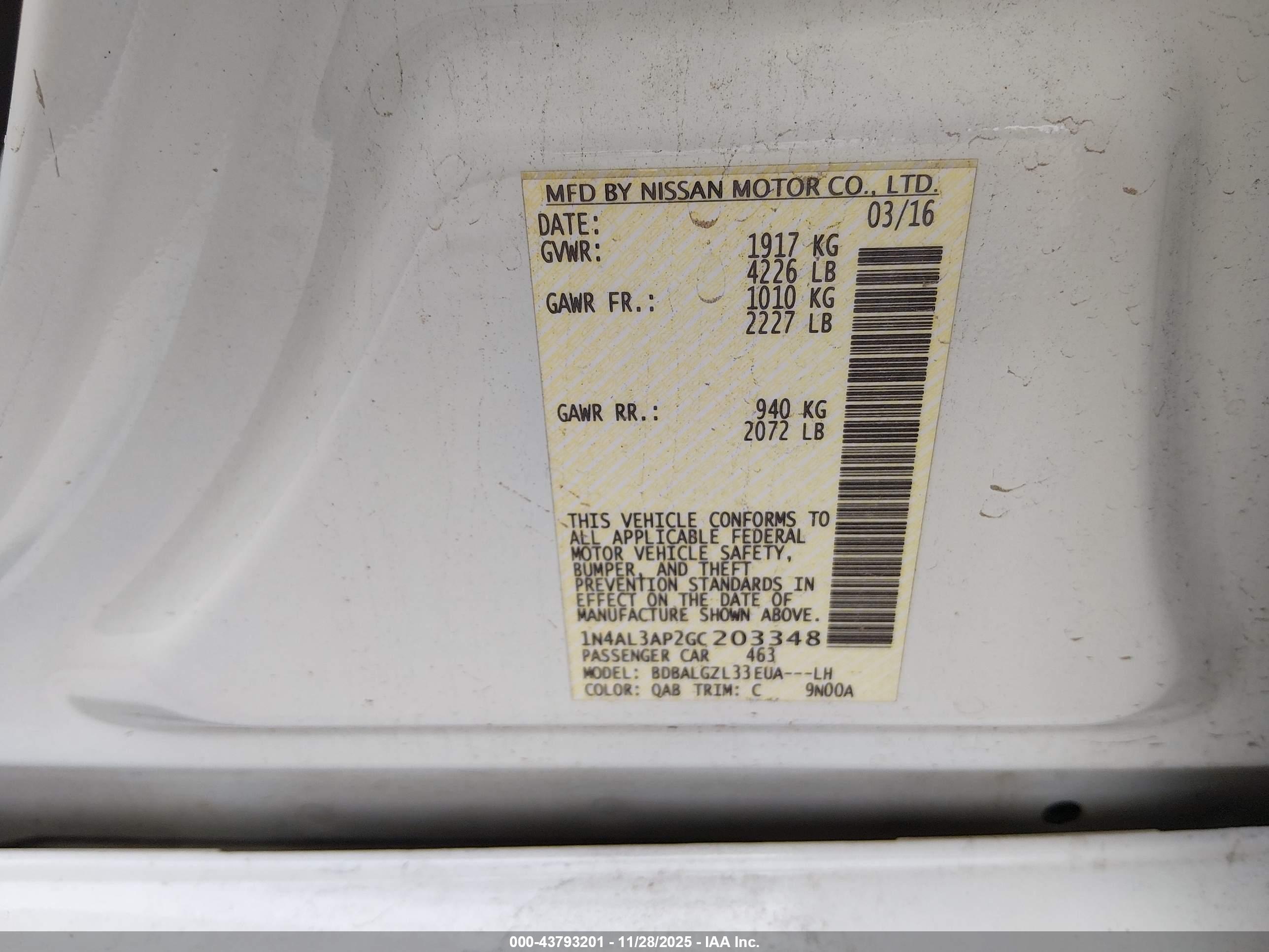NISSAN ALTIMA image 9