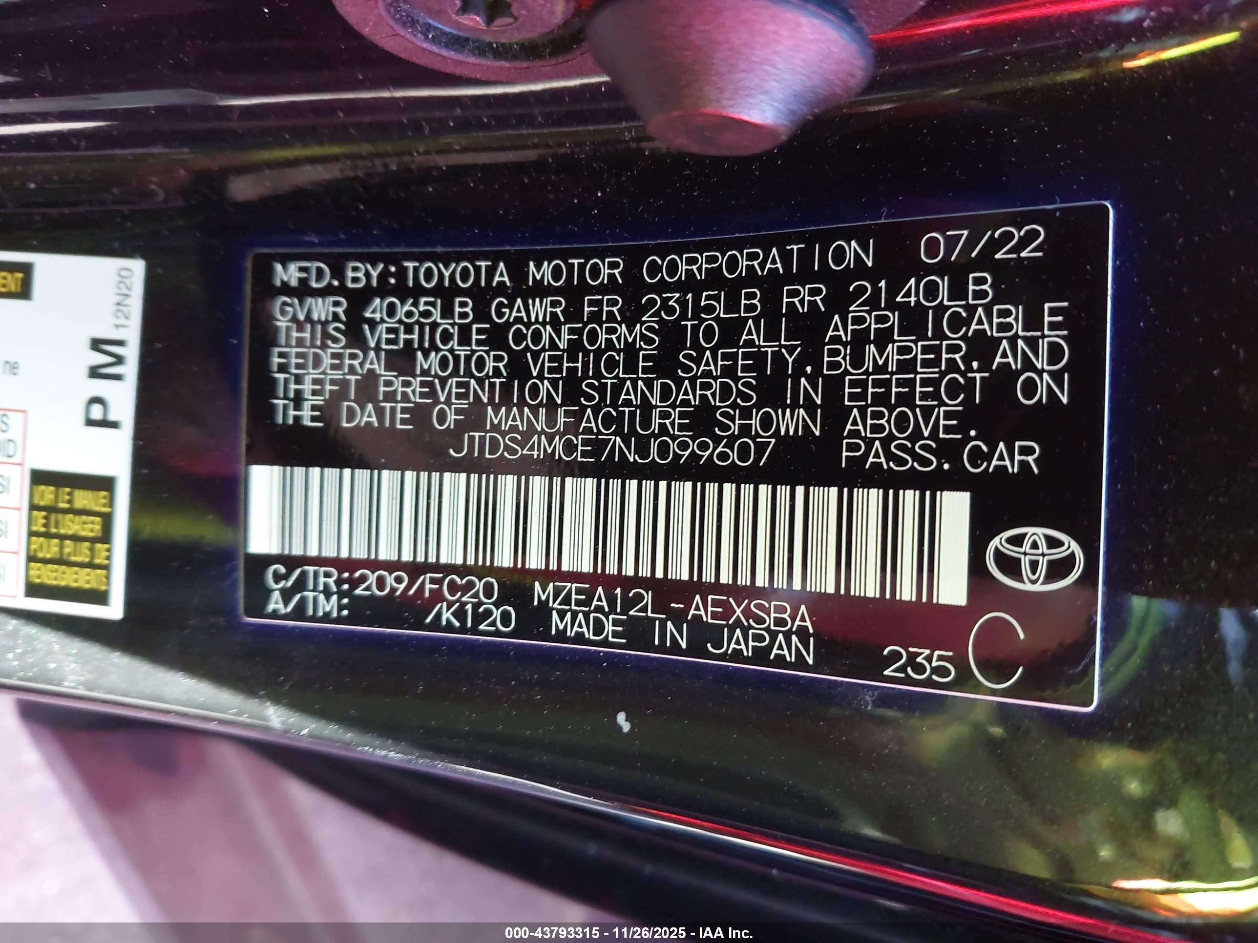 TOYOTA COROLLA image 9