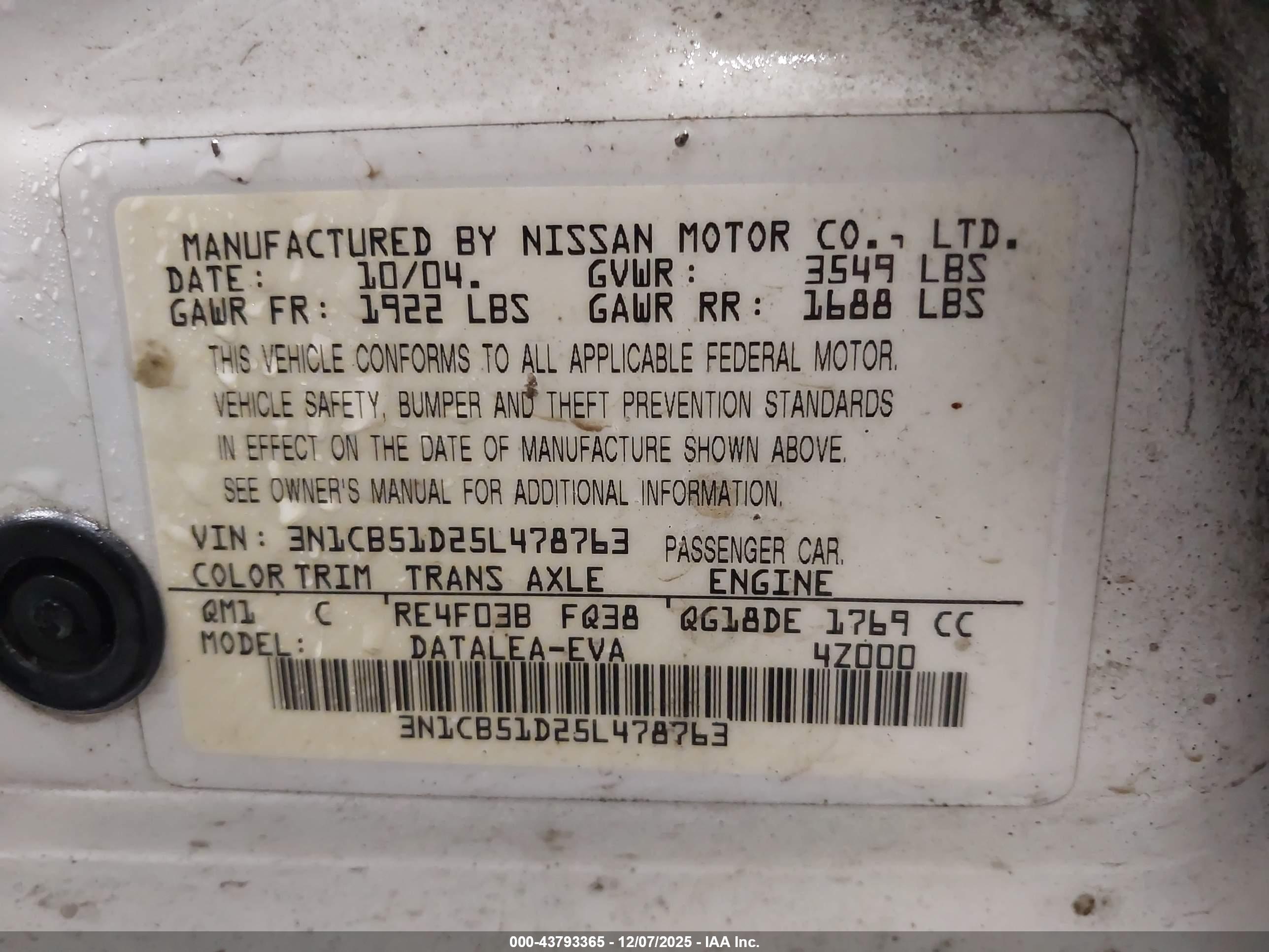 NISSAN SENTRA image 9