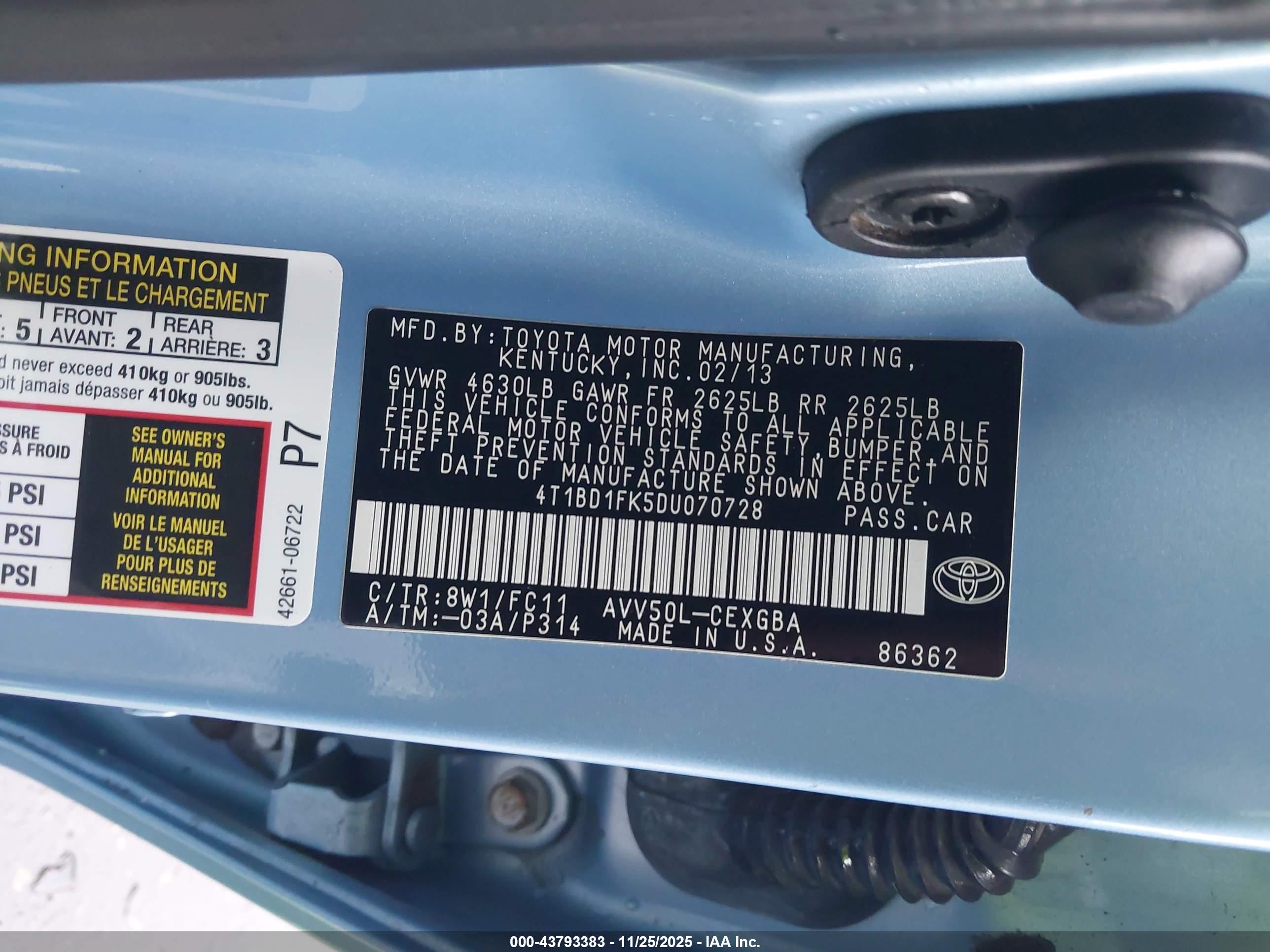 TOYOTA CAMRY image 9