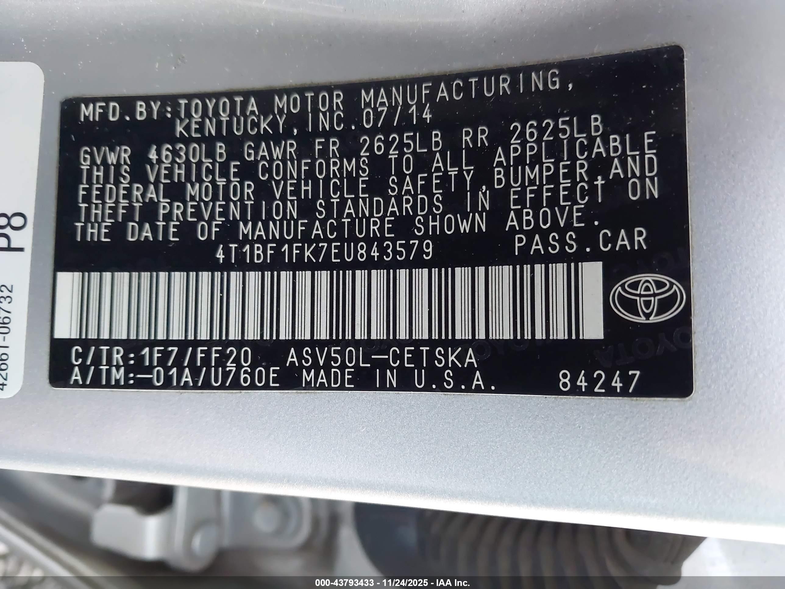 TOYOTA CAMRY image 9