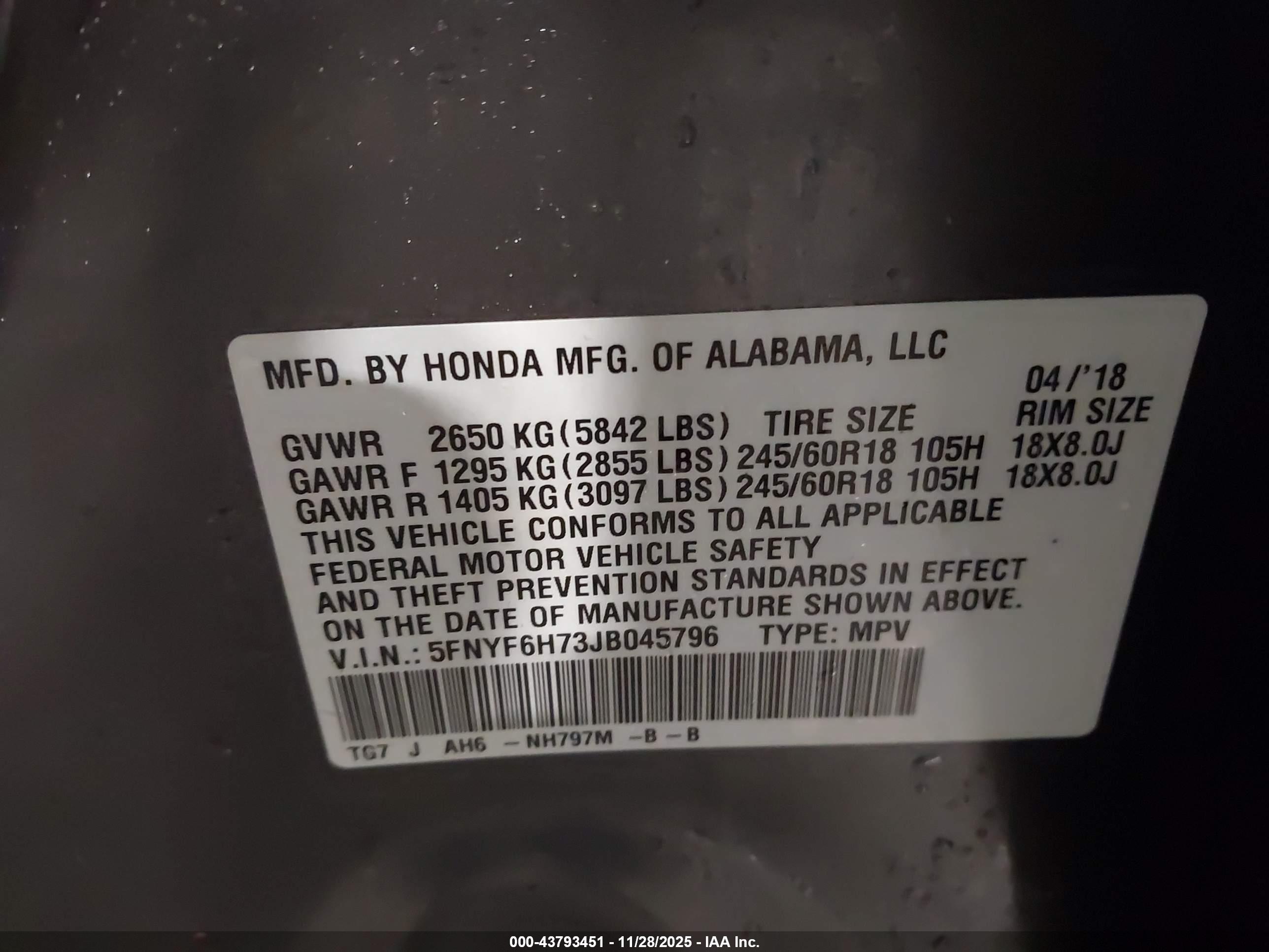 HONDA PILOT image 9
