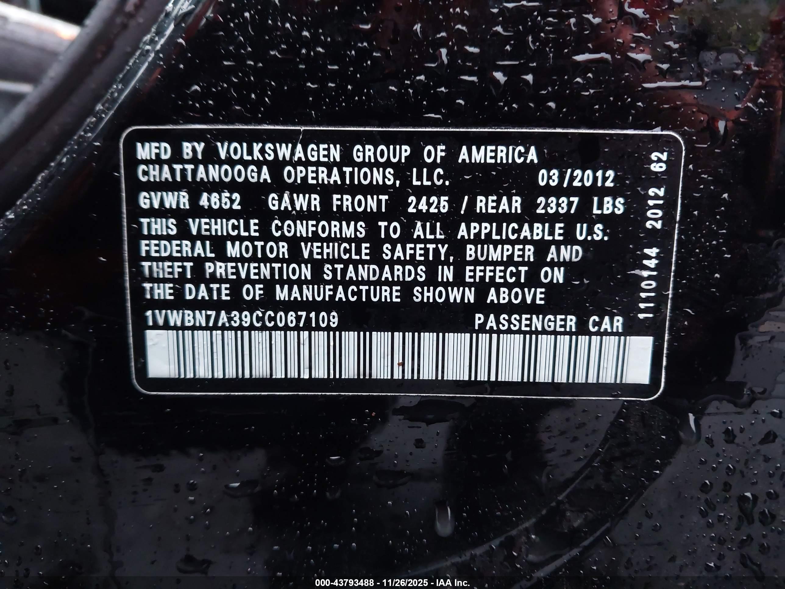 VOLKSWAGEN PASSAT image 9