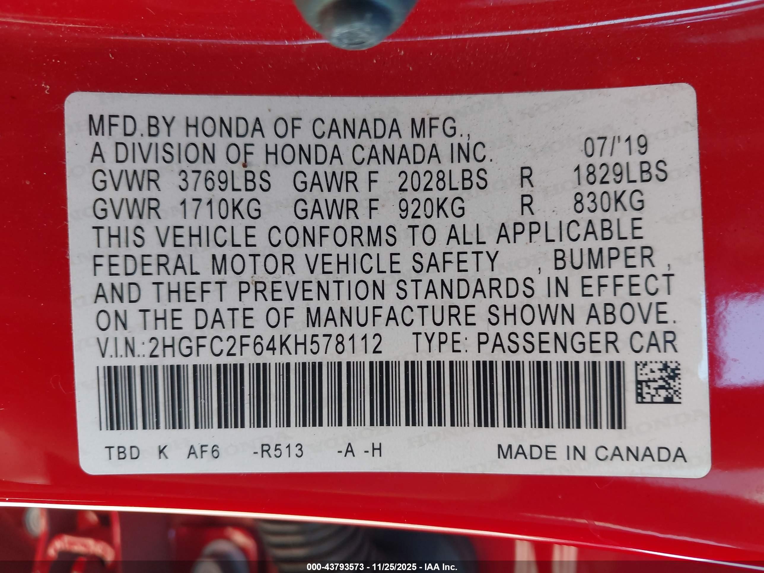 HONDA CIVIC image 9