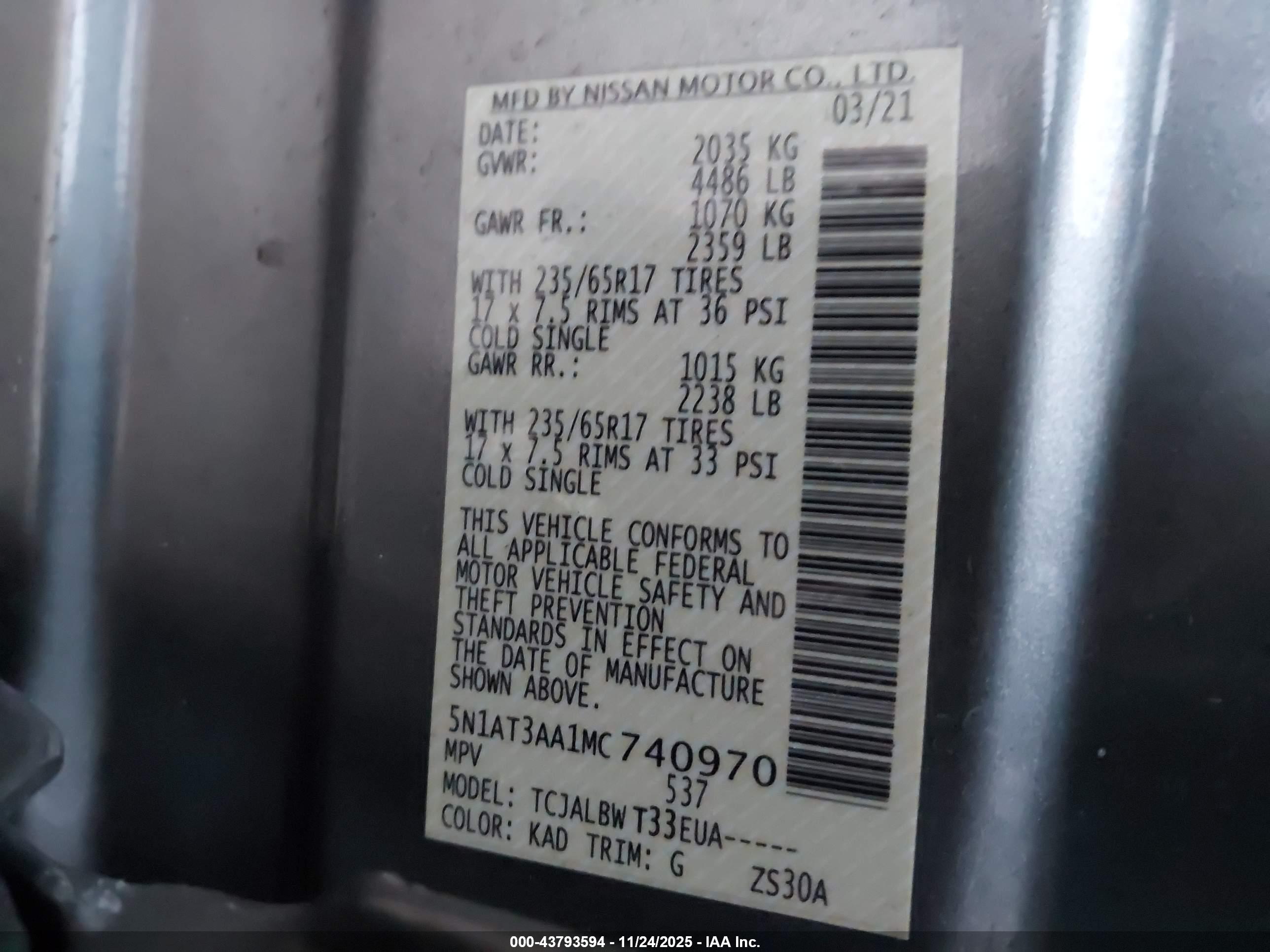 NISSAN ROGUE image 9