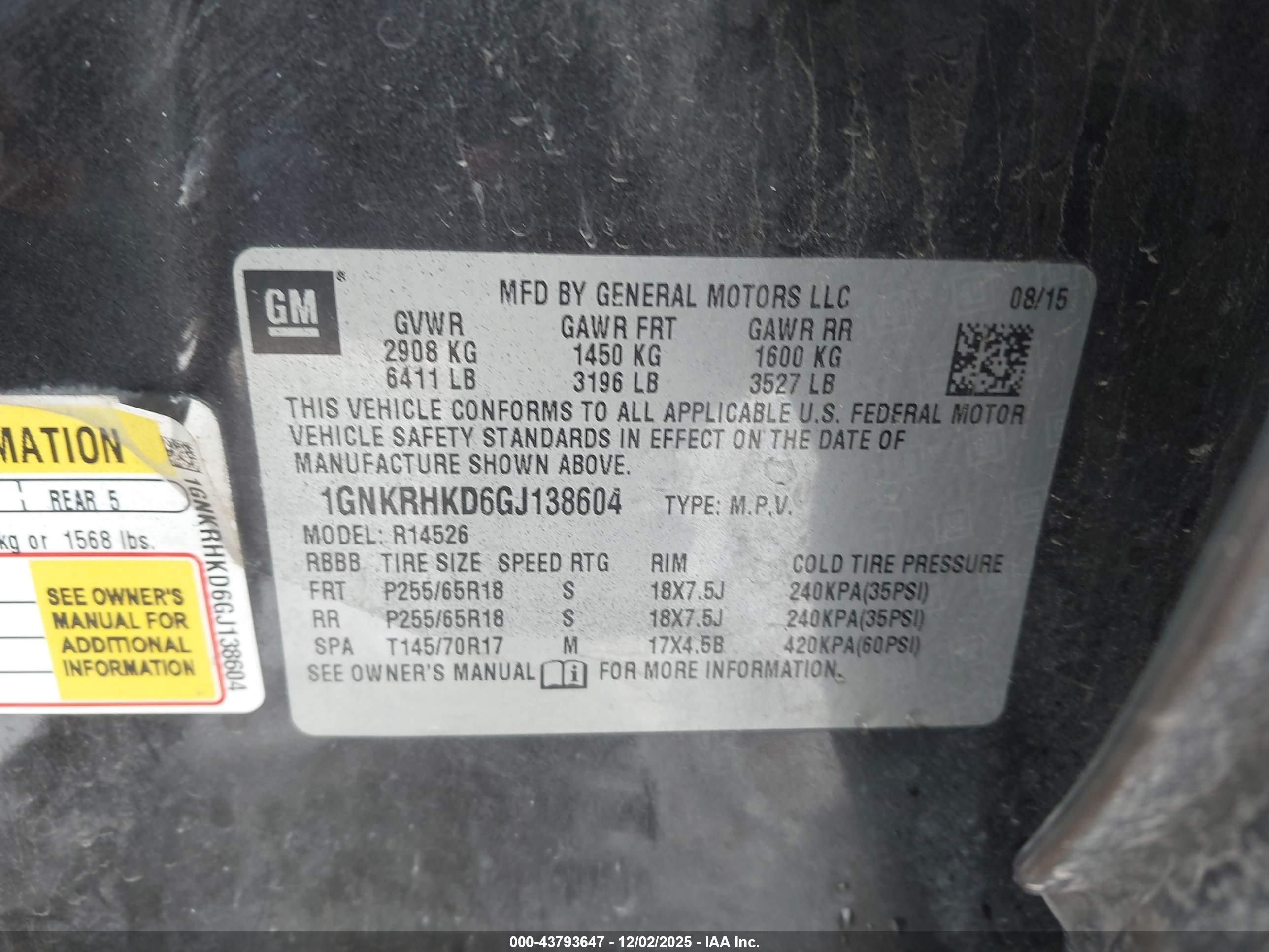 CHEVROLET TRAVERSE image 9