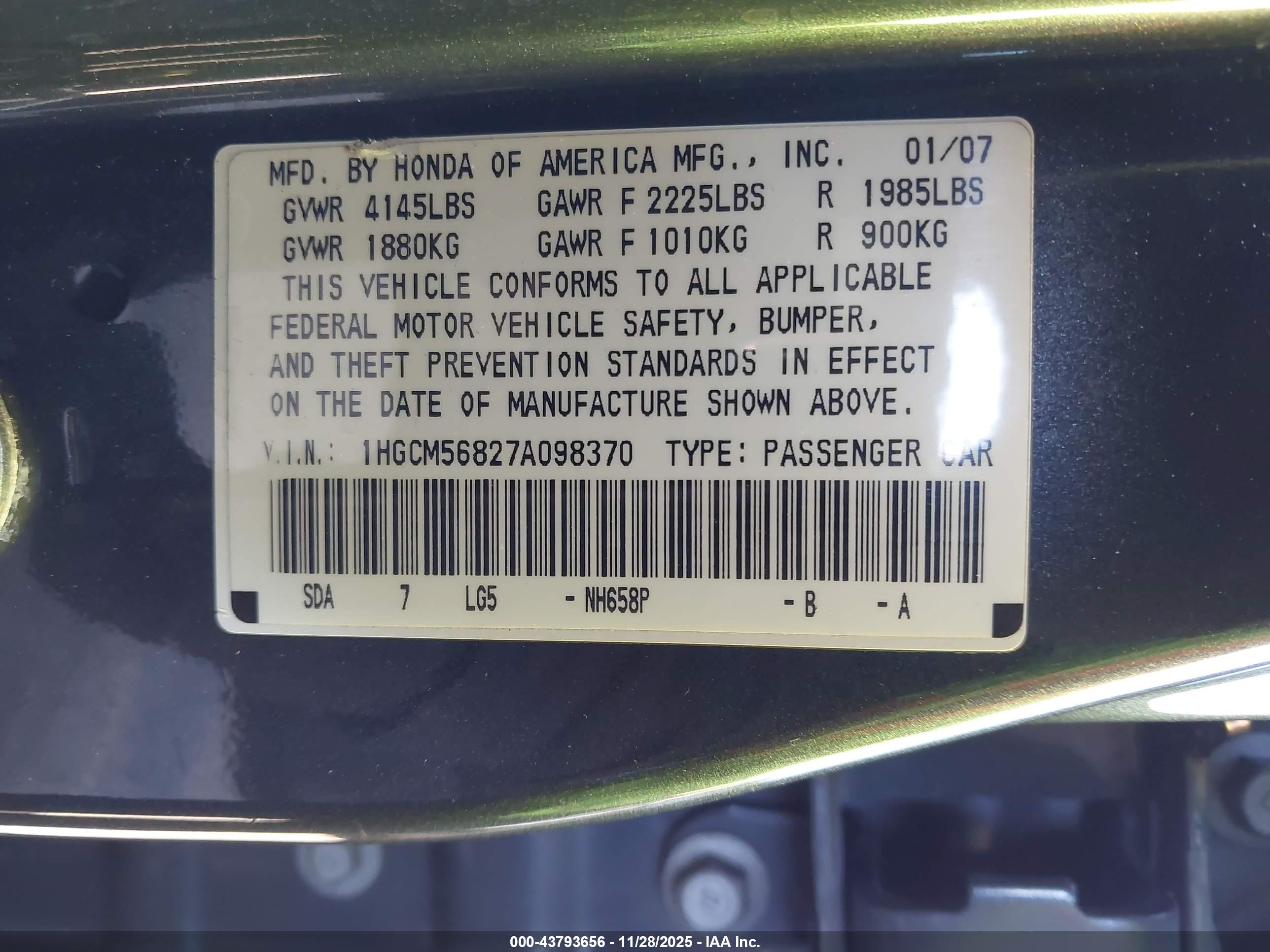 HONDA ACCORD image 9