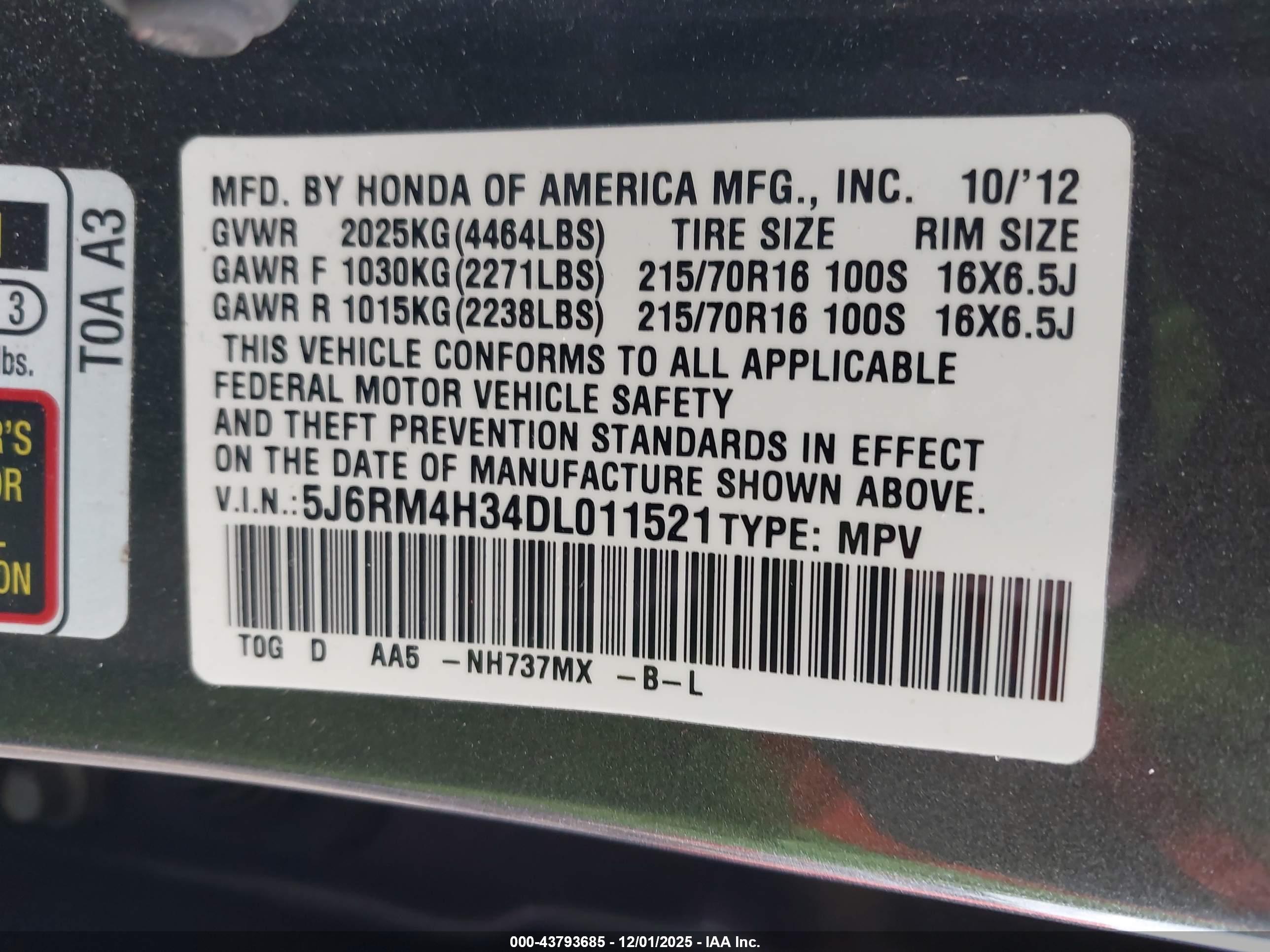 HONDA CR-V image 9